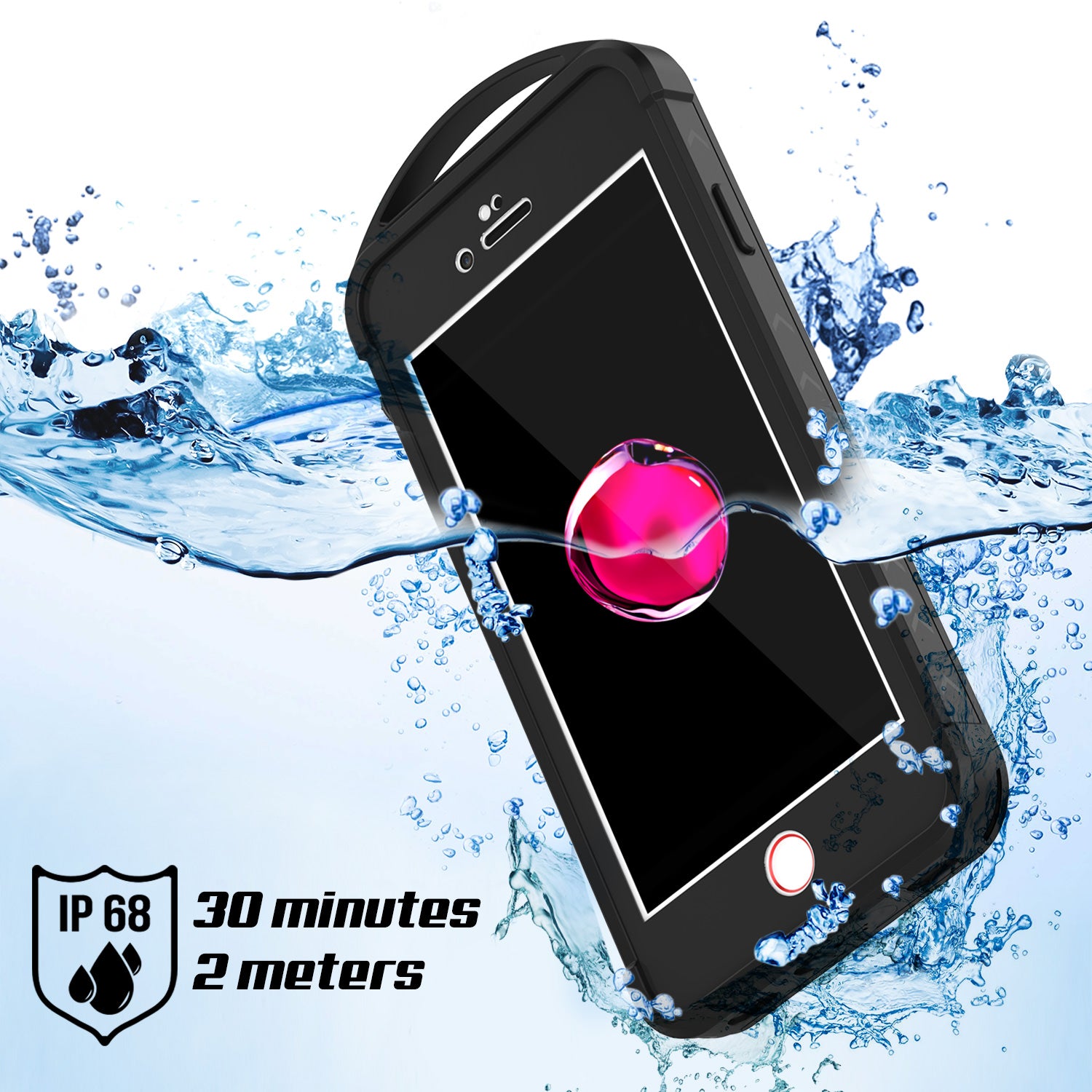 iPhone 7 Waterproof Case, Punkcase ALPINE Series, CLEAR | Heavy Duty Armor Cover
