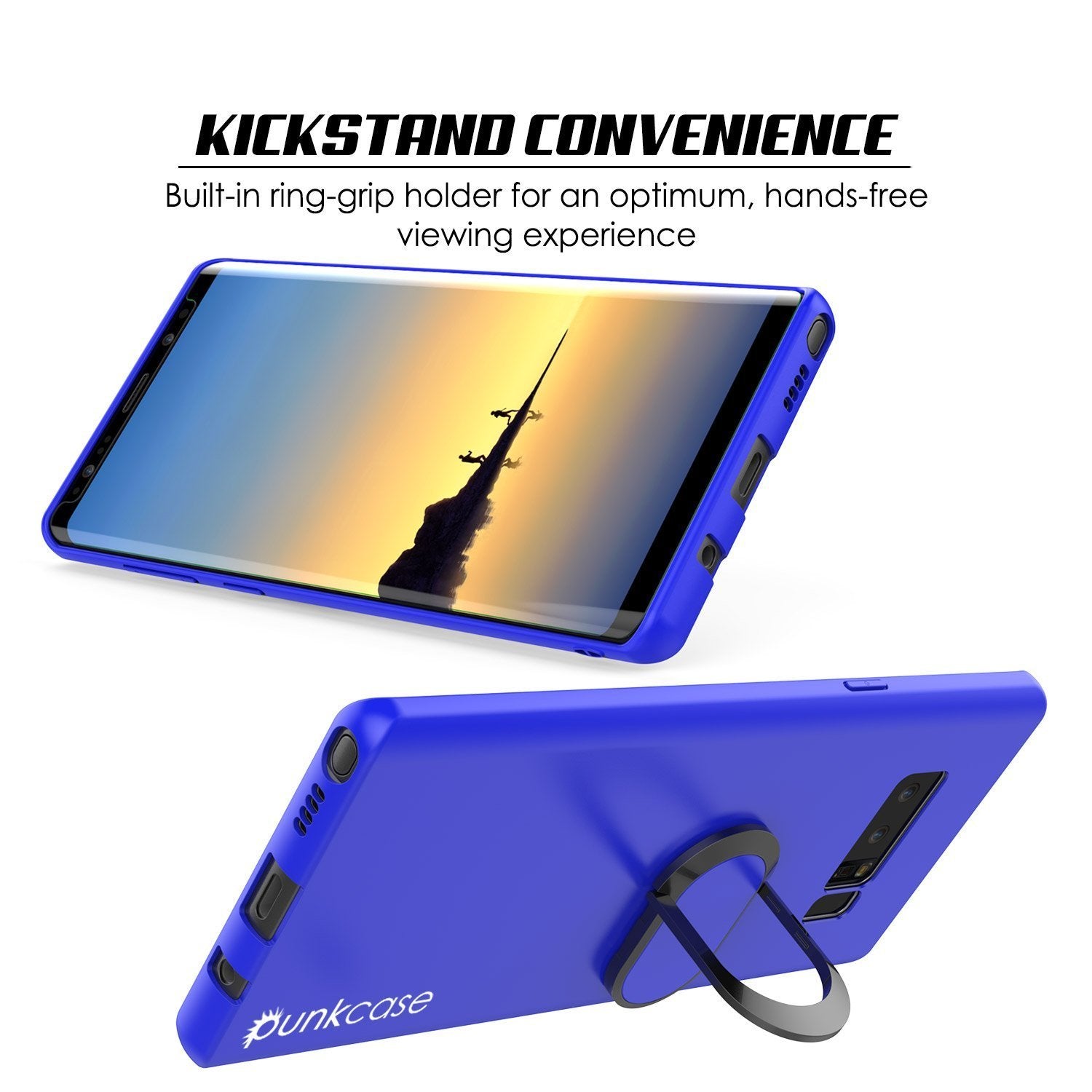 GGalaxy Note 8 case Magnetix Protective TPU Cover W/ Kickstand, Blue
