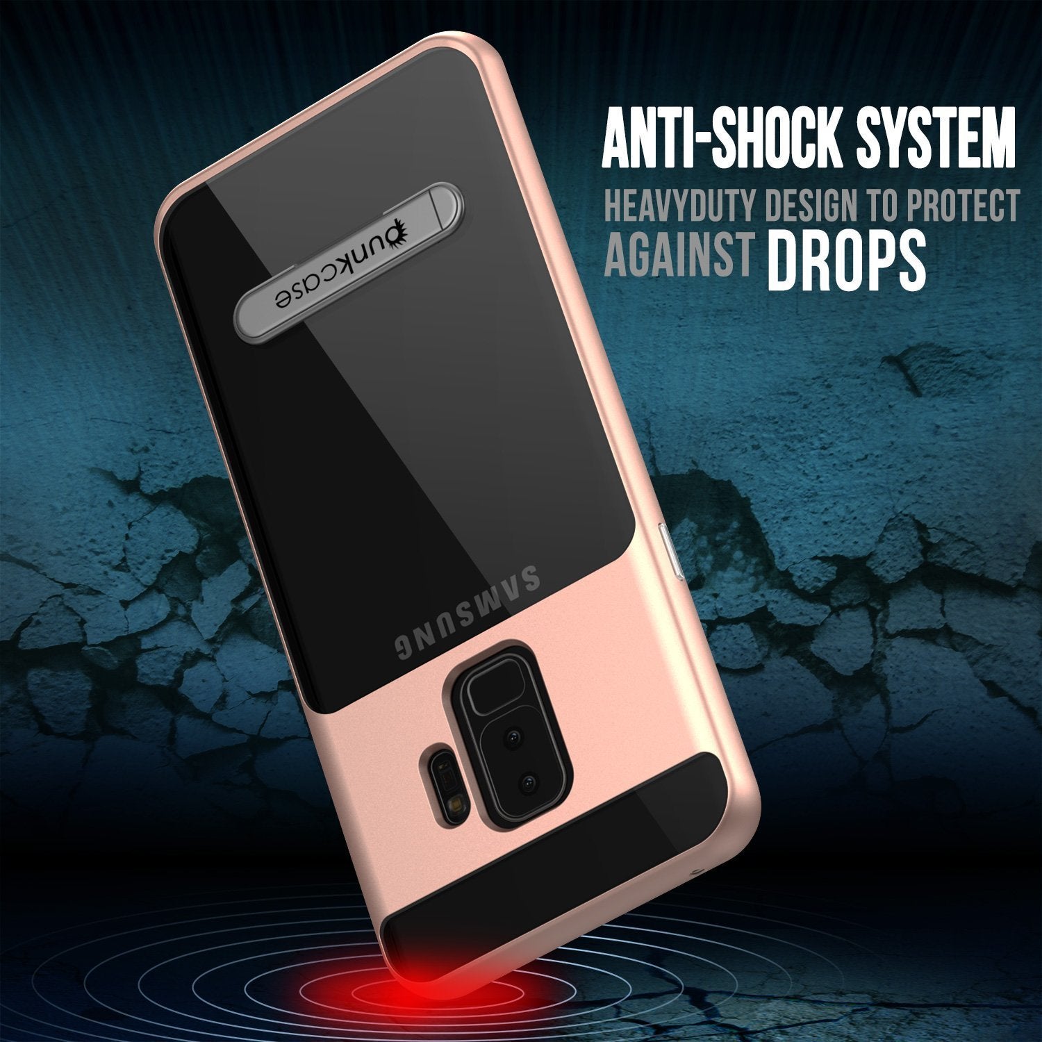 Galaxy S9+ Plus PunkCase, [LUCID 3.0 Series] [Slim Fit] [Rose Gold]