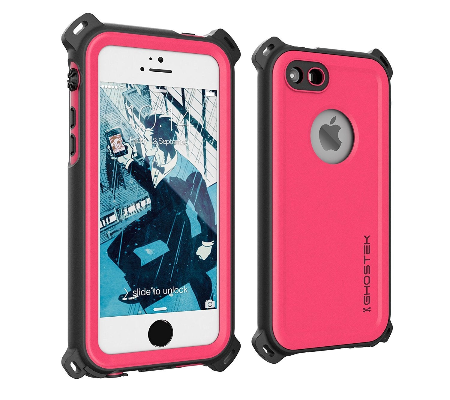 iPhone SE/5S/5 Waterproof Case, Ghostek® Nautical Pink Series| Underwater | Aluminum Frame