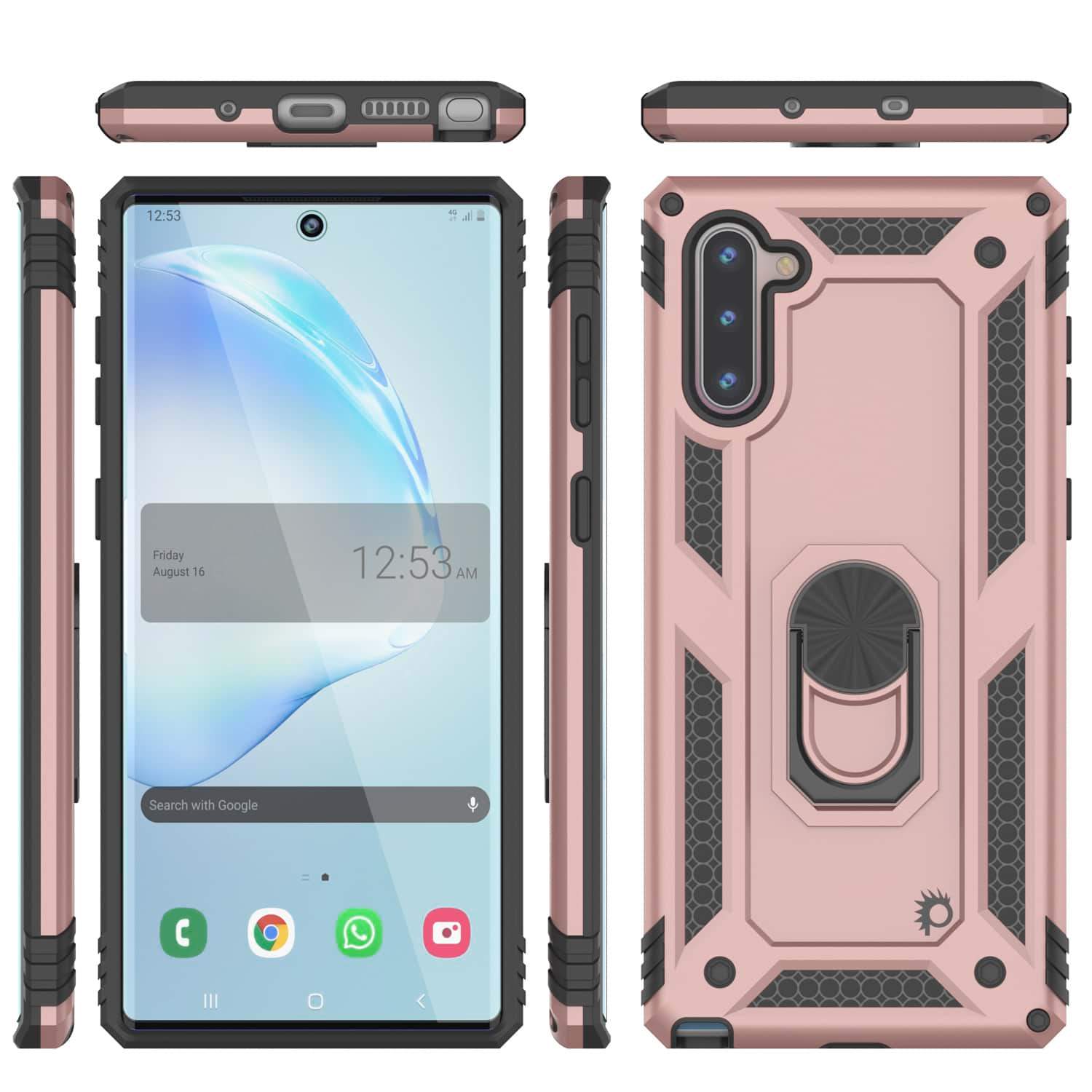 Galaxy Note 10 Punkcase Armor Military Case Rose-Gold