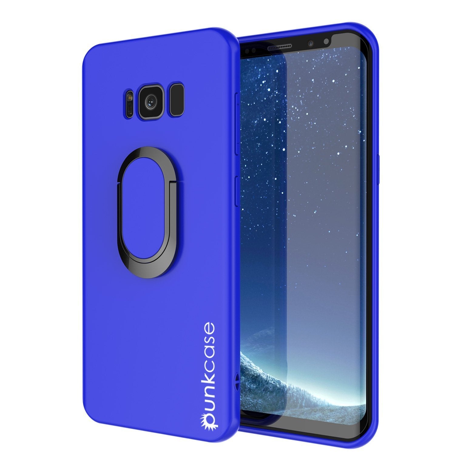 Galaxy S8 Case, Punkcase Magnetix Protective TPU Cover Blue