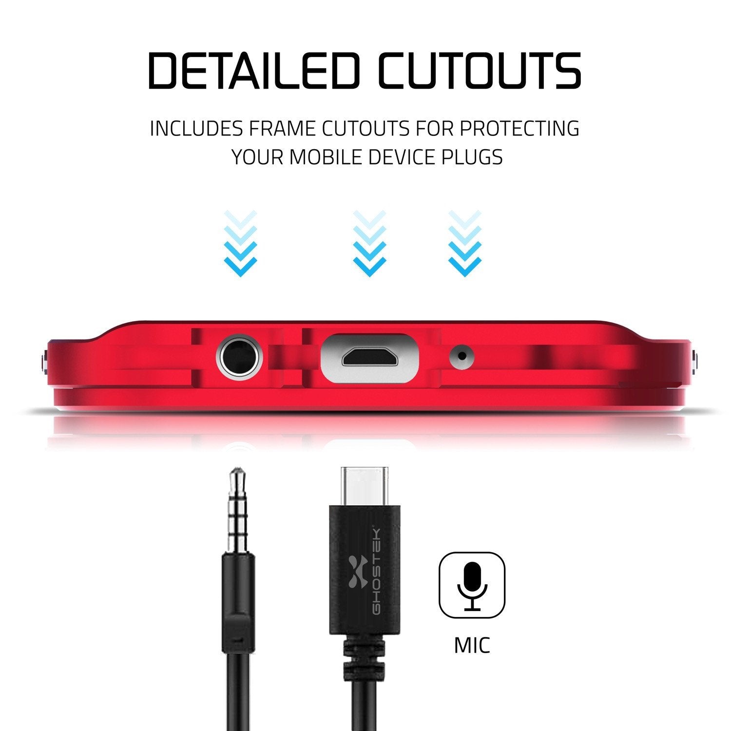 Galaxy S7 EDGE Waterproof Case, Ghostek Atomic 2.0 Red Shock/Dirt/Snow Proof | Lifetime Warranty