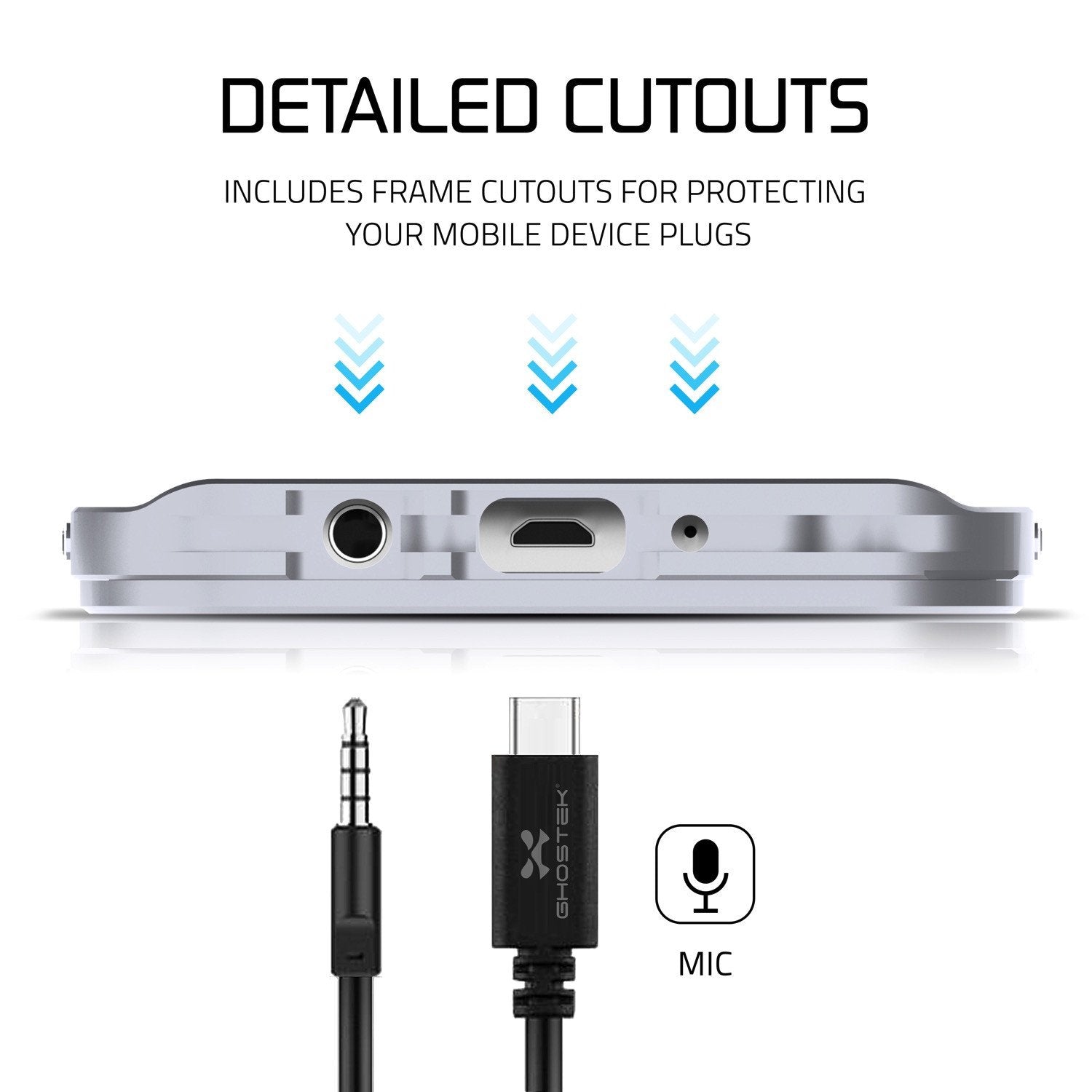 Galaxy S7 EDGE Waterproof Case, Ghostek Atomic 2.0 Silver Shock/Dirt/Snow Proof | Lifetime Warranty