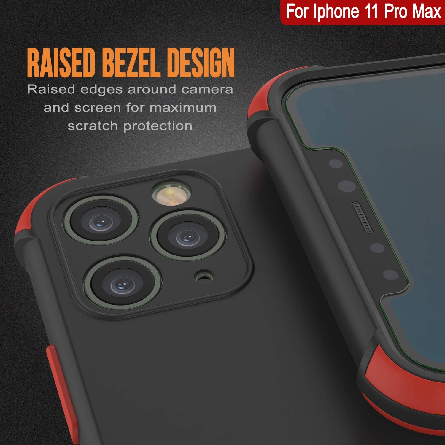 Punkcase Protective & Lightweight TPU Case [Sunshine Series] for iPhone 11 Pro Max [Black]