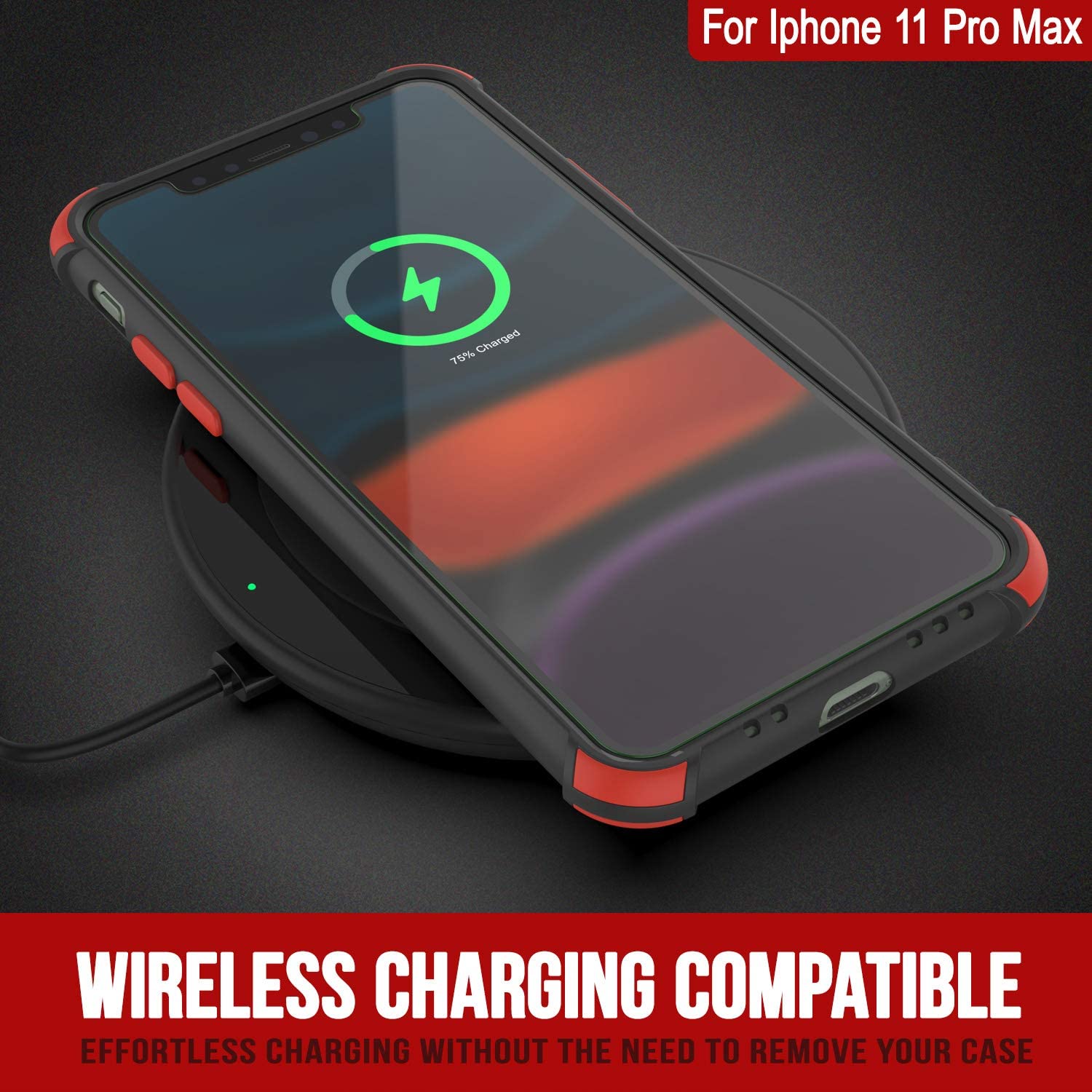 Punkcase Protective & Lightweight TPU Case [Sunshine Series] for iPhone 11 Pro Max [Black]