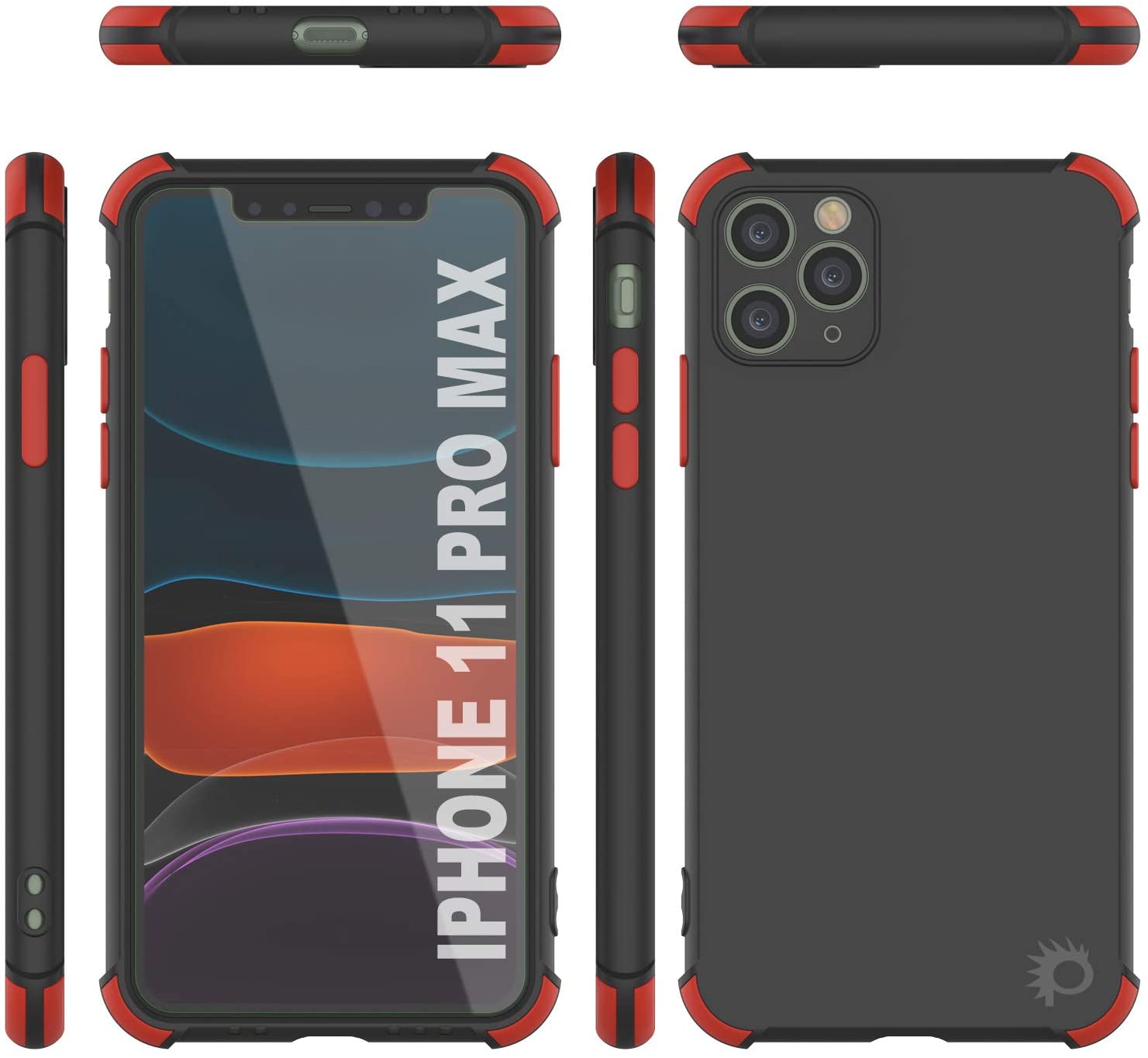 Punkcase Protective & Lightweight TPU Case [Sunshine Series] for iPhone 11 Pro Max [Black]