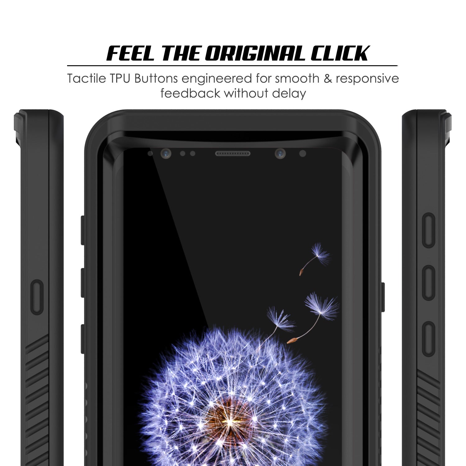 Galaxy S9 Plus, Punkcase Extreme W/ Built Screen Protector [Black]