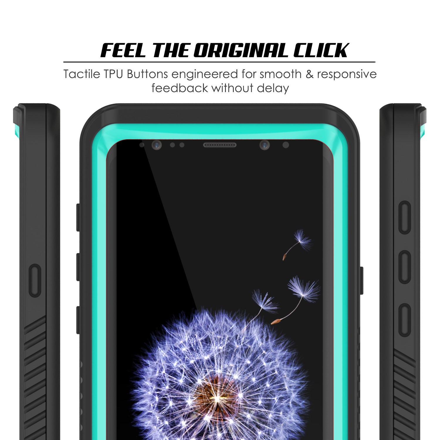Galaxy S9 Plus, Punkcase Extreme W/ Built Screen Protector Case Teal