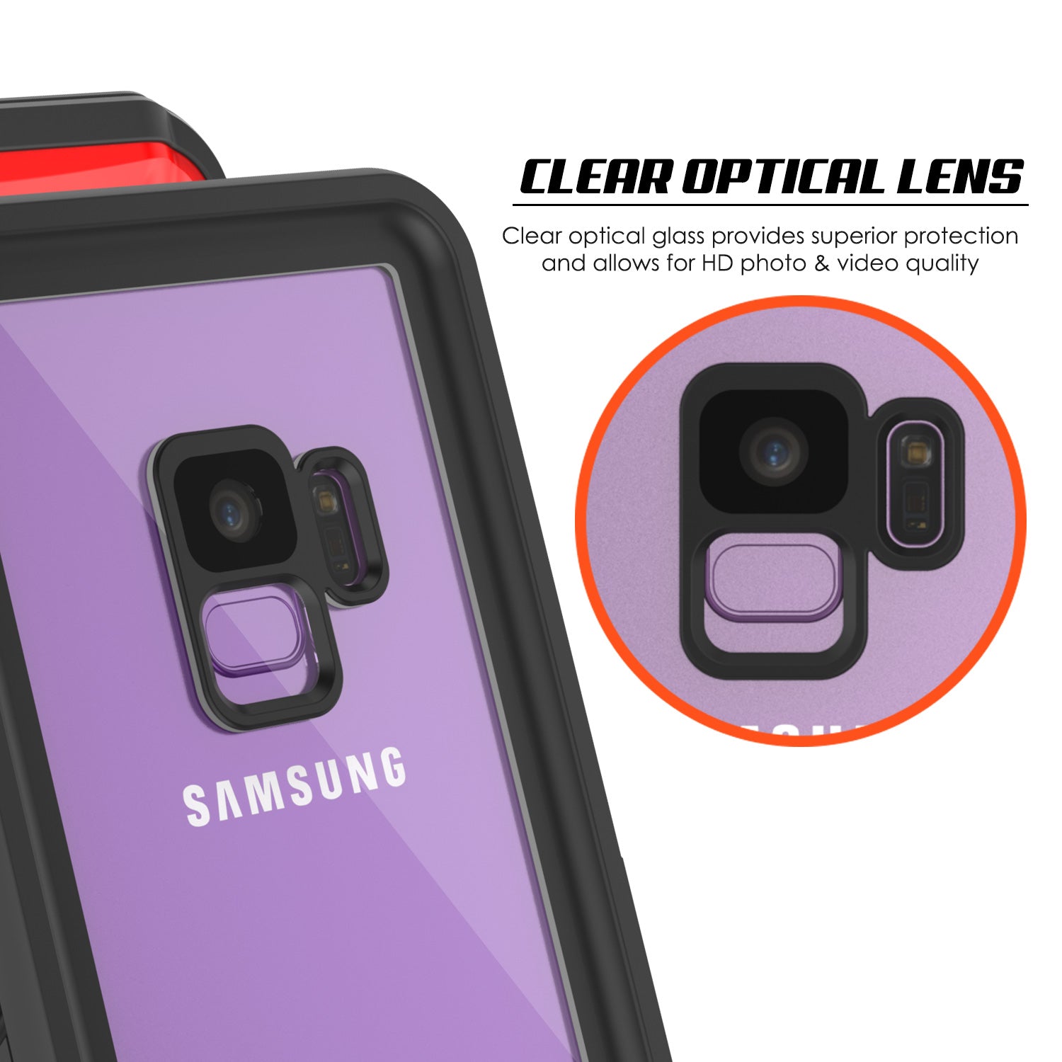 Galaxy S9 Plus, Punkcase Extreme W/ Built Screen Protector [red]