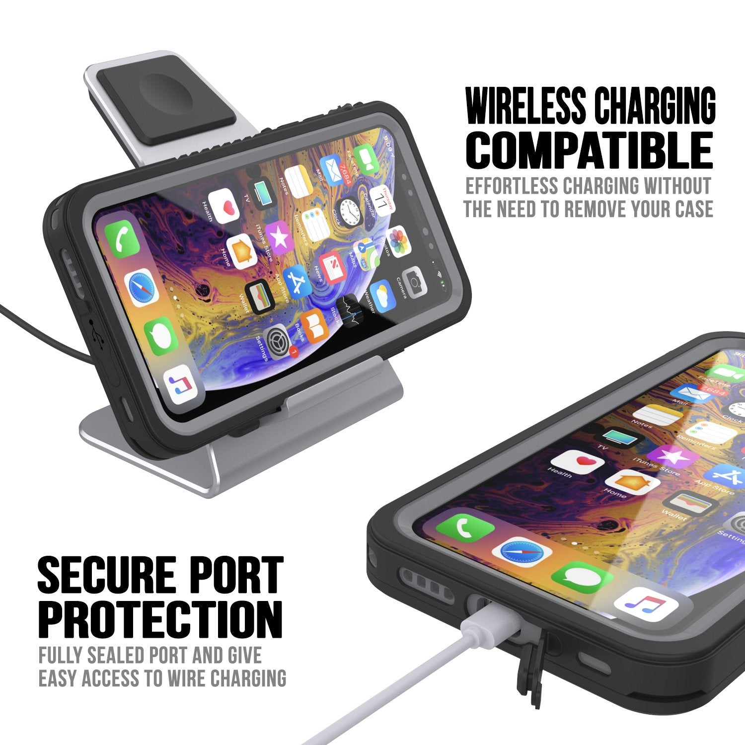 iPhone 11 Waterproof Case, Punkcase [Extreme Series] Armor Cover W/ Built In Screen Protector [Clear]