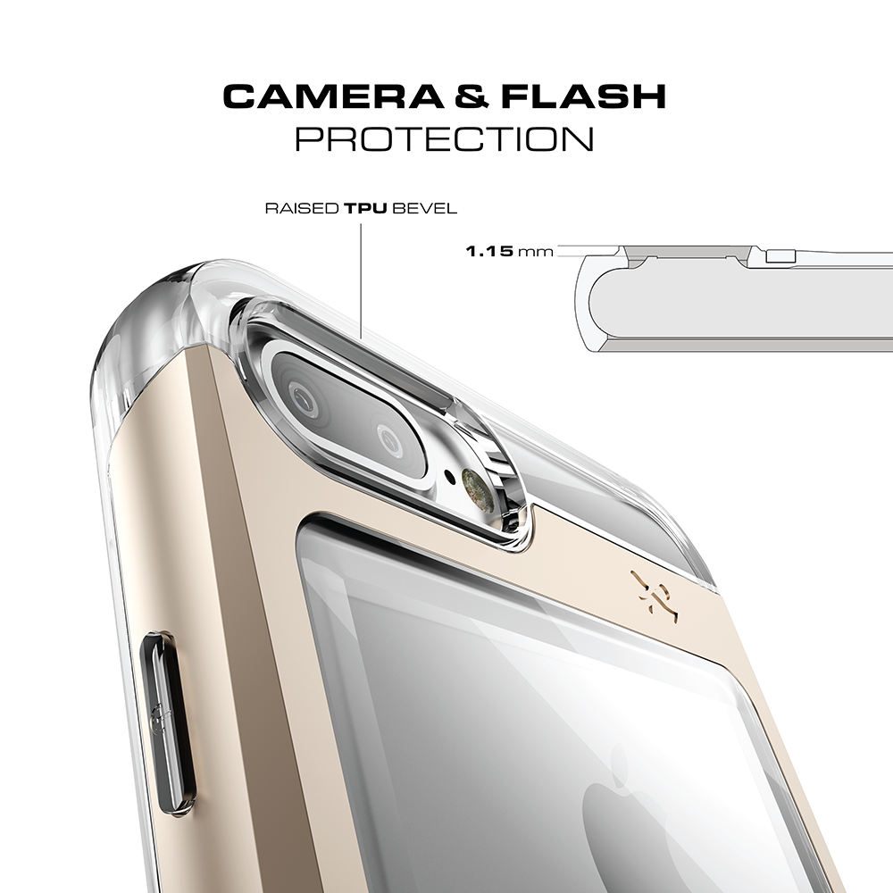 iPhone 8+ Plus Case, Ghostek® Cloak 2.0 Teal w/ Explosion-Proof Screen Protector | Aluminum Frame