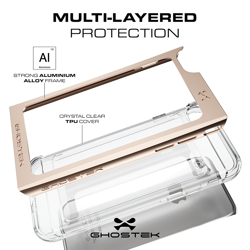 iPhone 7+ Plus Case, Ghostek® Cloak 2.0 Red Series w/ Screen Protector | Aluminum Frame