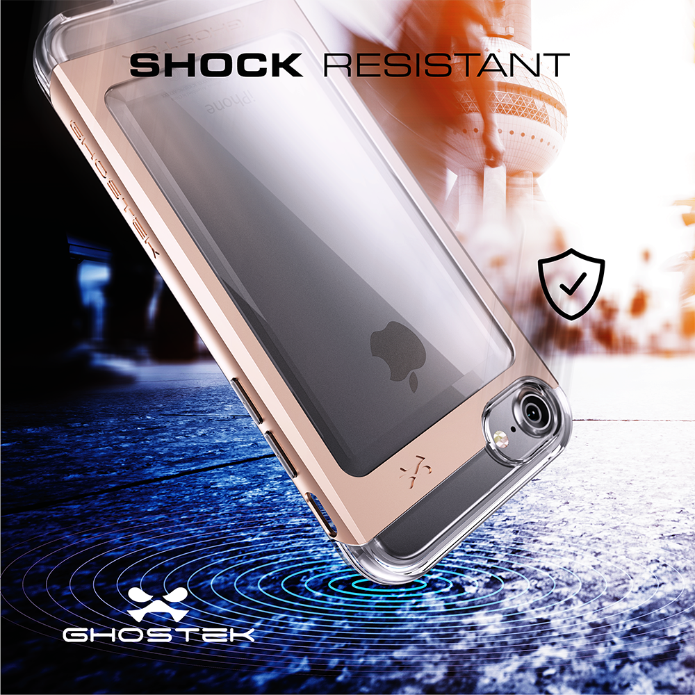 iPhone 8 Case, Ghostek® 2.0  Cloak 2.0 Red Series w/ Explosion-Proof Screen Protector | Aluminum Frame