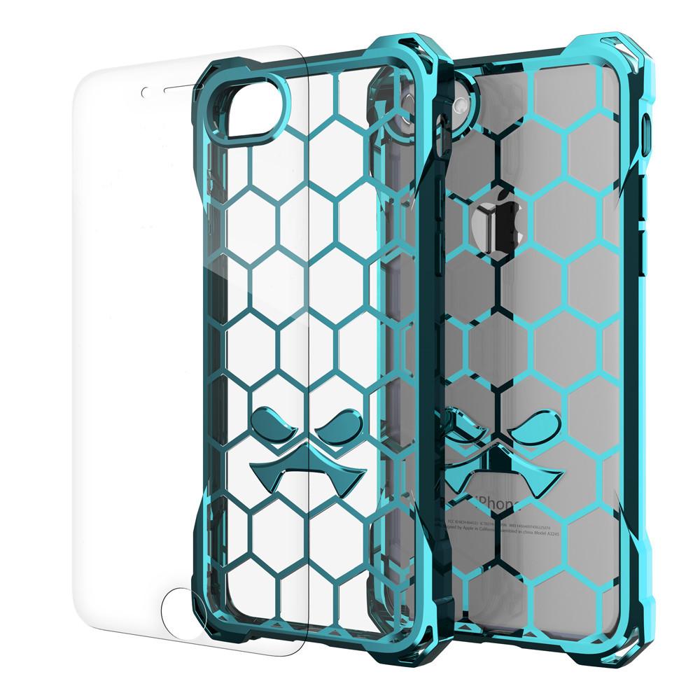 iPhone 7 Case, Ghostek® Covert Teal Series for Apple iPhone 7 Premium Impact Protective Armor Case Cover | Clear TPU | Lifetime Warranty Exchange | Explosion-Proof Screen Protector | Ultra Fit (Teal)