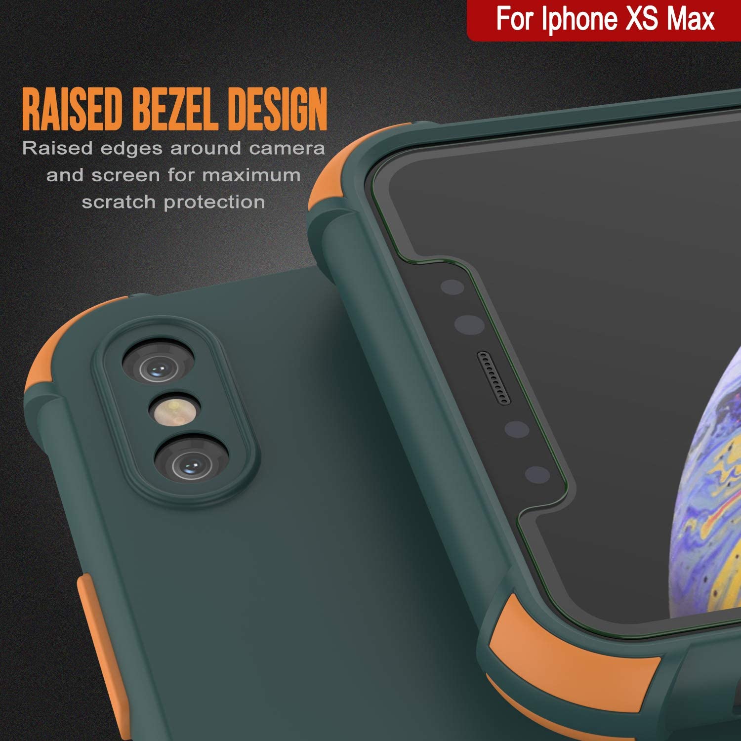 Punkcase Protective & Lightweight TPU Case [Sunshine Series] for iPhone XS Max [Dark Green]