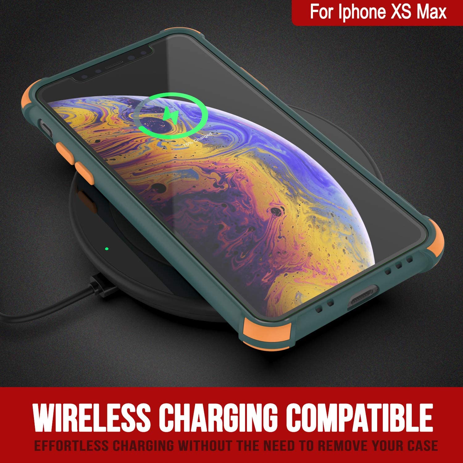 Punkcase Protective & Lightweight TPU Case [Sunshine Series] for iPhone XS Max [Dark Green]