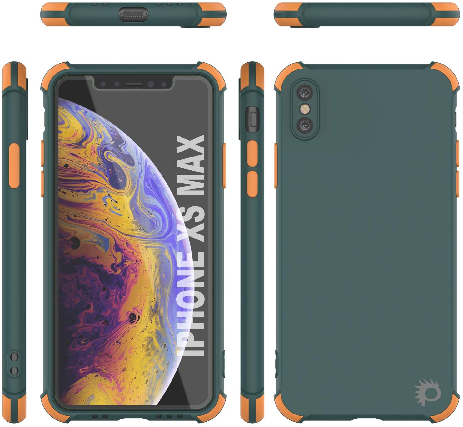 Punkcase Protective & Lightweight TPU Case [Sunshine Series] for iPhone XS Max [Dark Green]