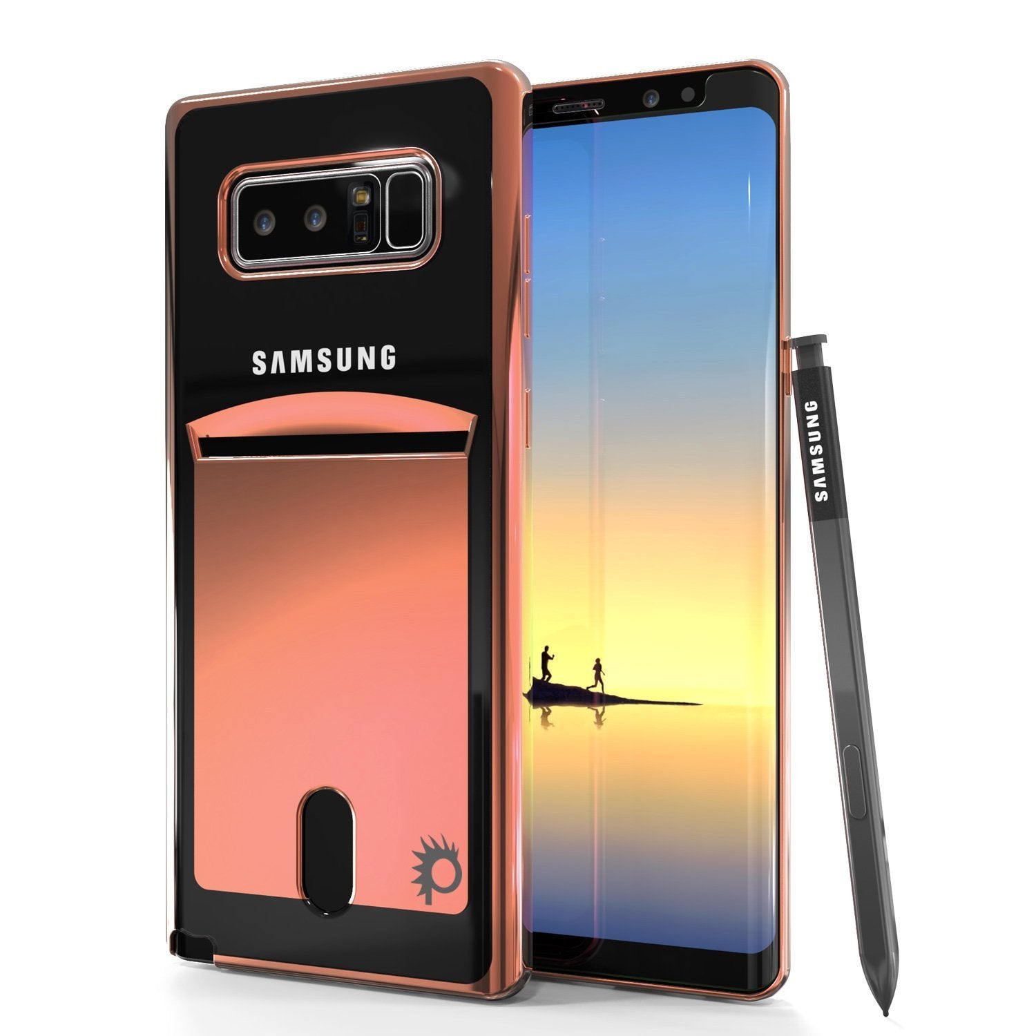 Galaxy Note 8 Case, Punkcase LUCID Rose Gold Series Protector