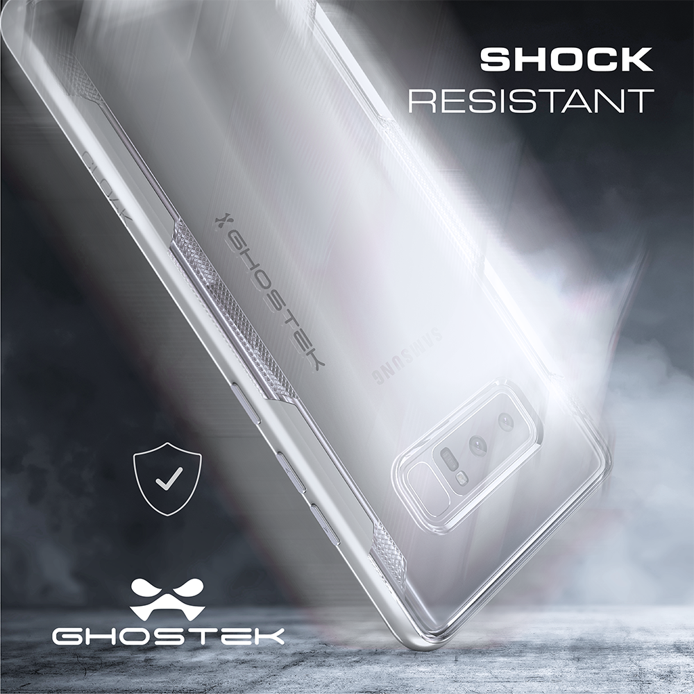 Galaxy Note 8 Case, Ghostek Cloak 3 Transparent Bumper Case, Black