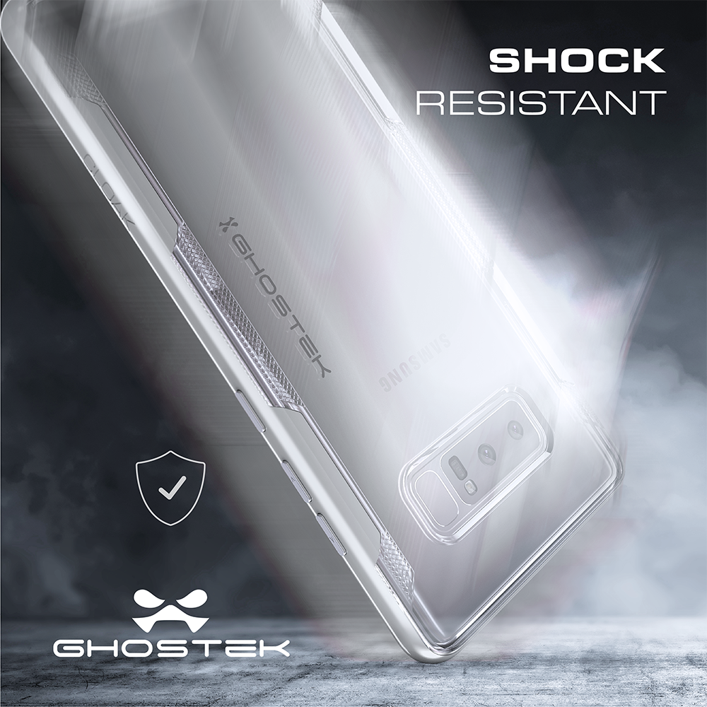 Galaxy Note 8 Case, Ghostek Cloak 3 Transparent Bumper Case, Teal