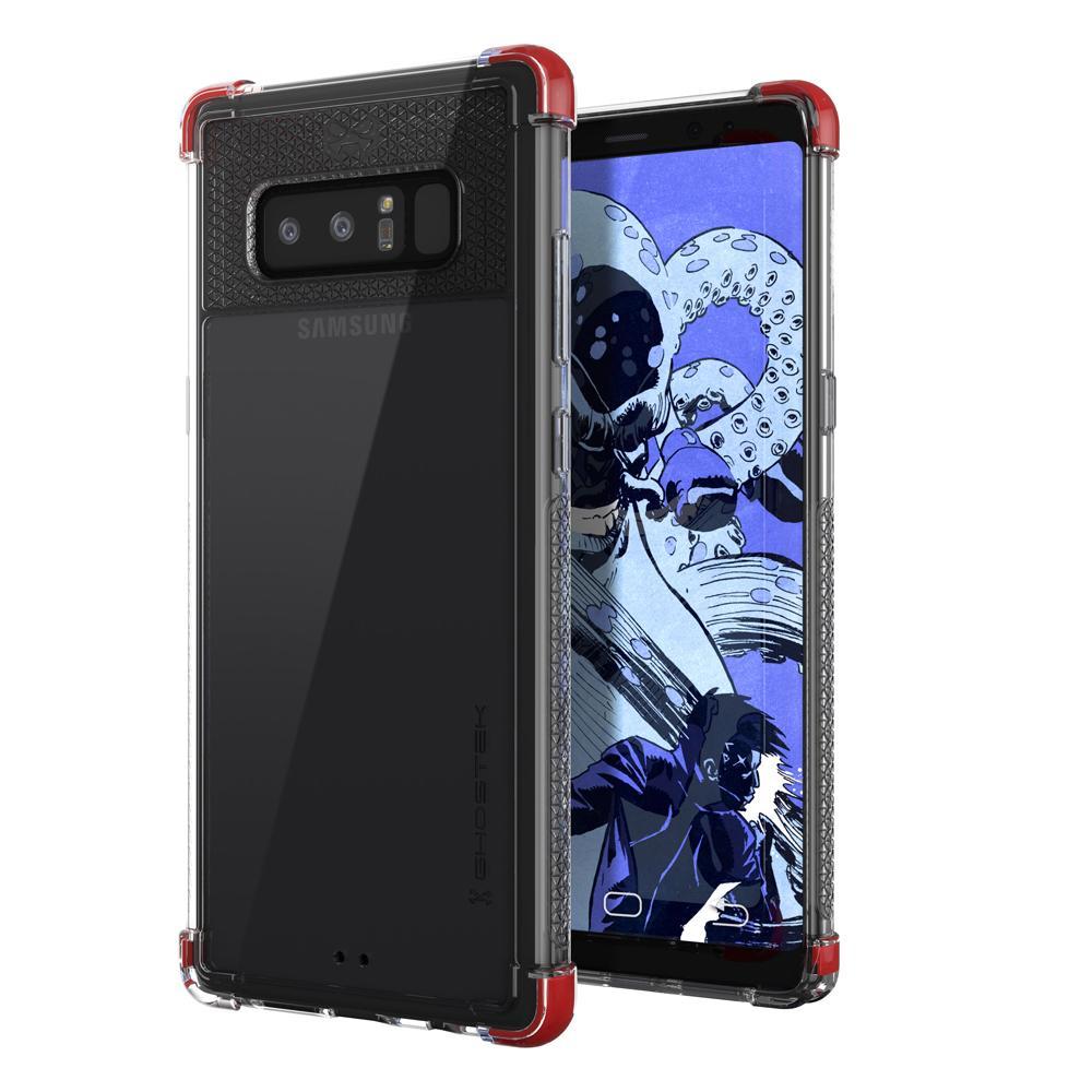 Galaxy Note 8 Case, Ghostek Covert 2 Thin Fit Transparent Case , Red