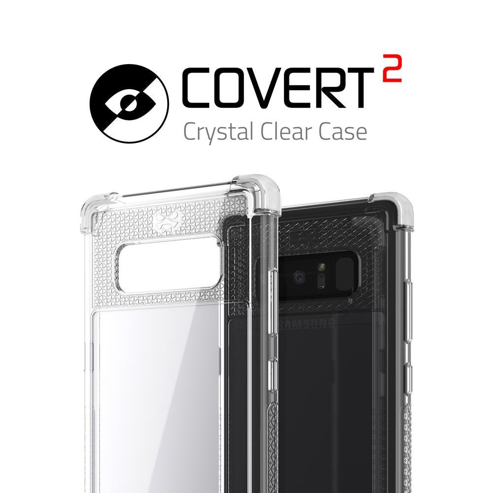 Galaxy Note 8 Case, Ghostek Covert 2 Thin Fit Transparent Case ,WHITE