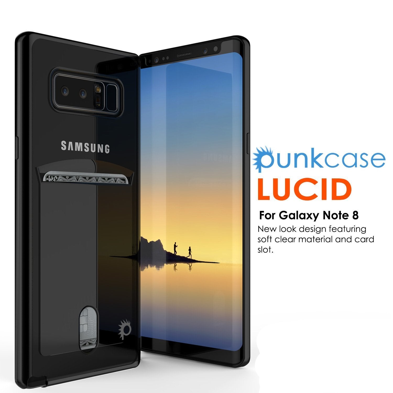 Galaxy Note 8 Case, Punkcase LUCID Gold Series Armor Case