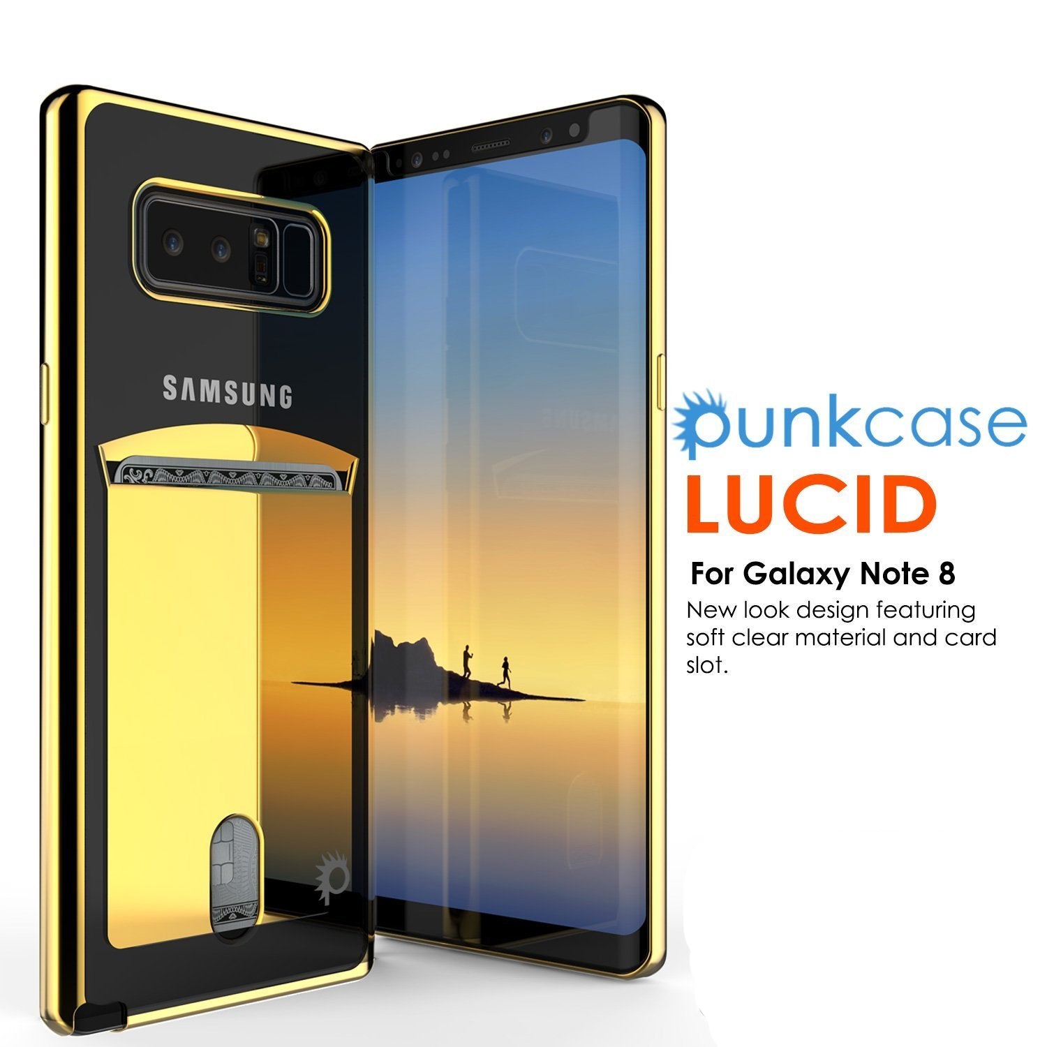 Galaxy Note 8 Punkcase LUCID Gold Series Shield Screen Protector