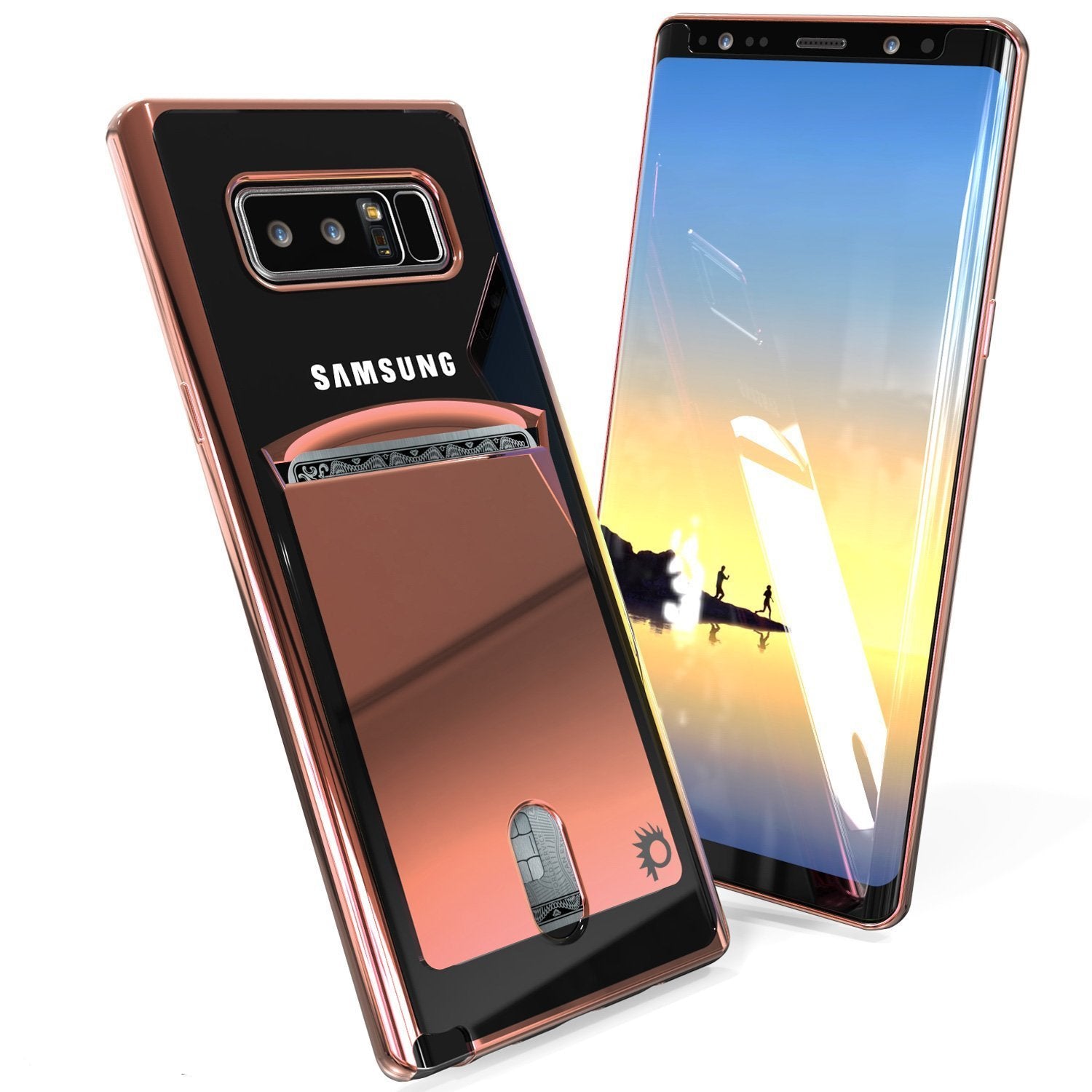 Galaxy Note 8 Case, Punkcase LUCID Rose Gold Series Protector