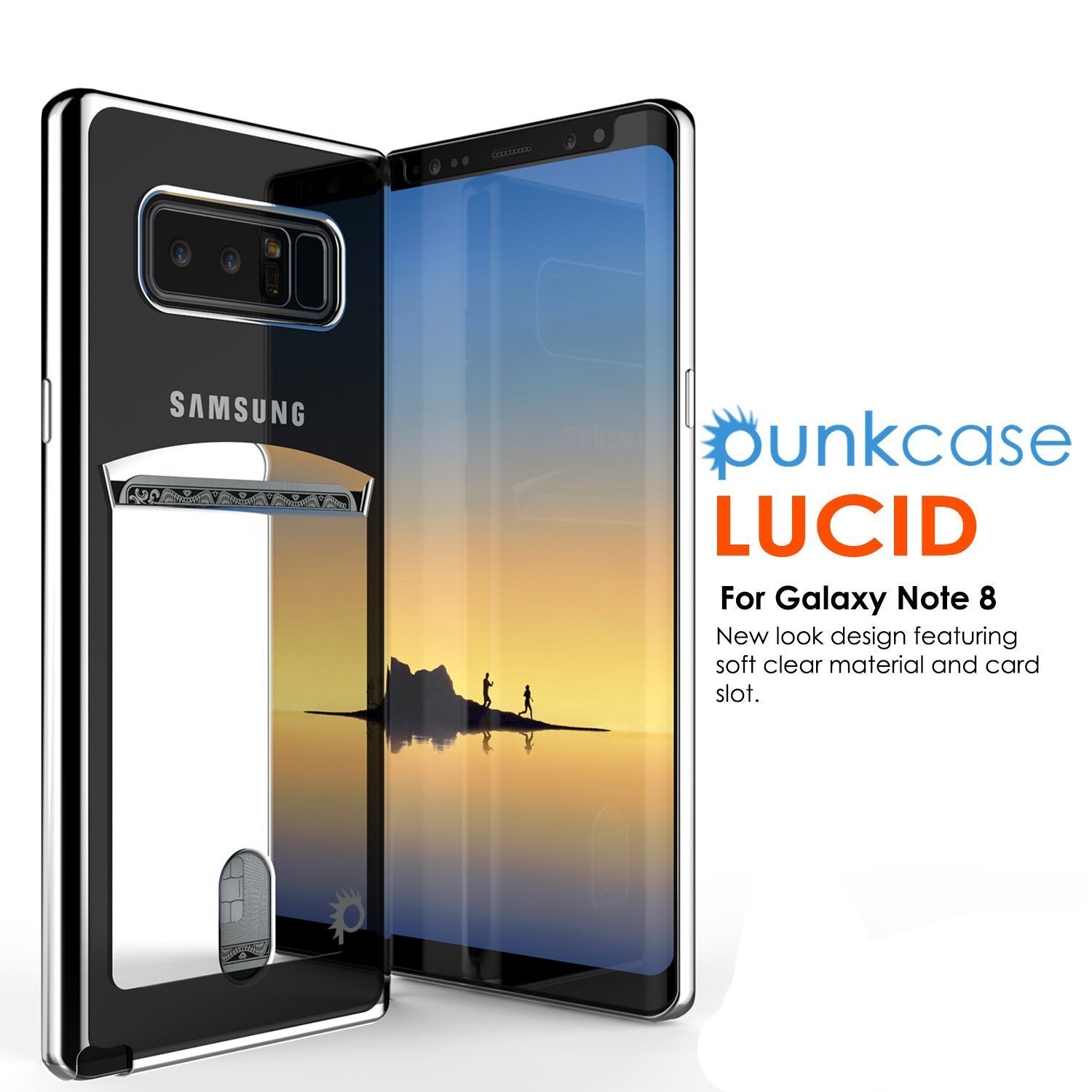Galaxy Note 8 Case, Punkcase LUCID Gold Series Protective Case