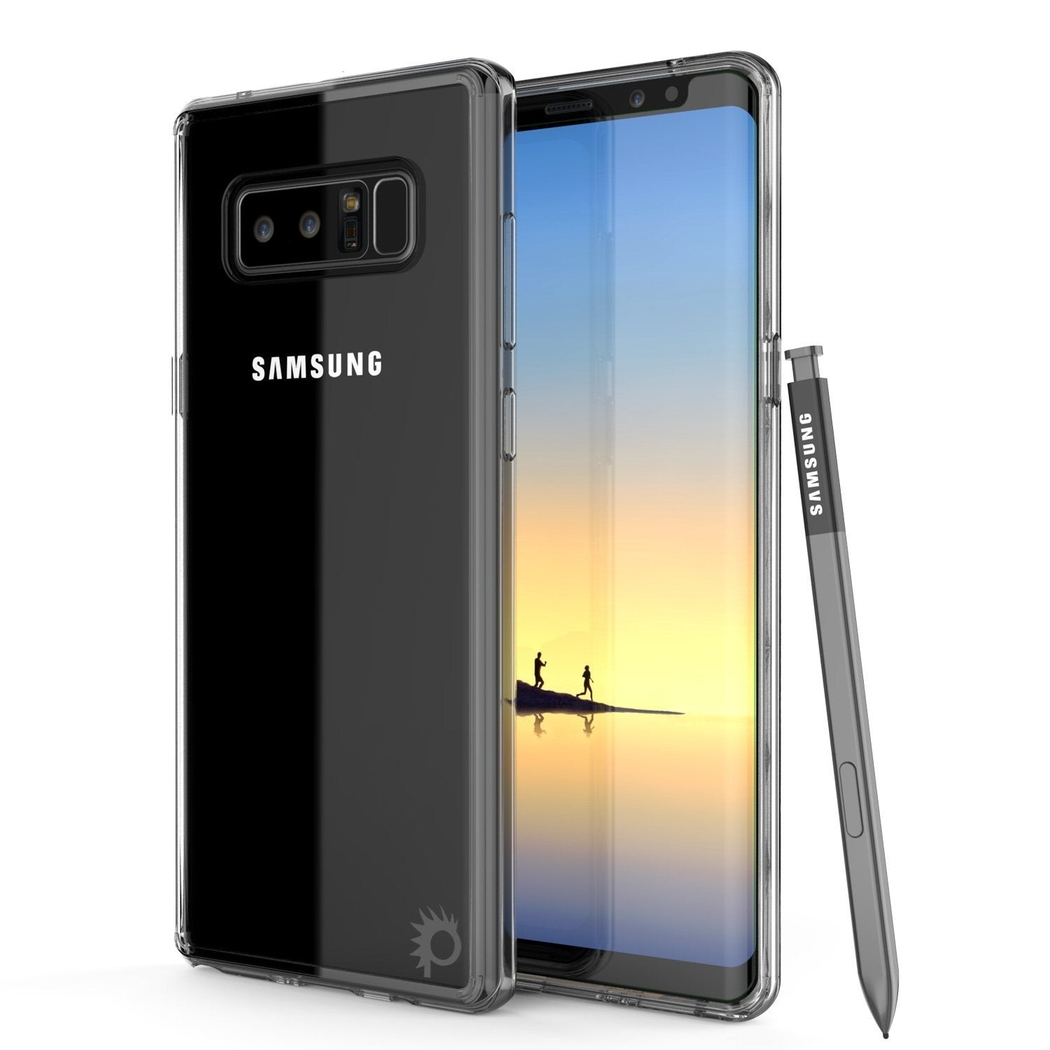 Galaxy Note 8 Punkcase, LUCID 2.0 Series Armor Cover, [Clear]