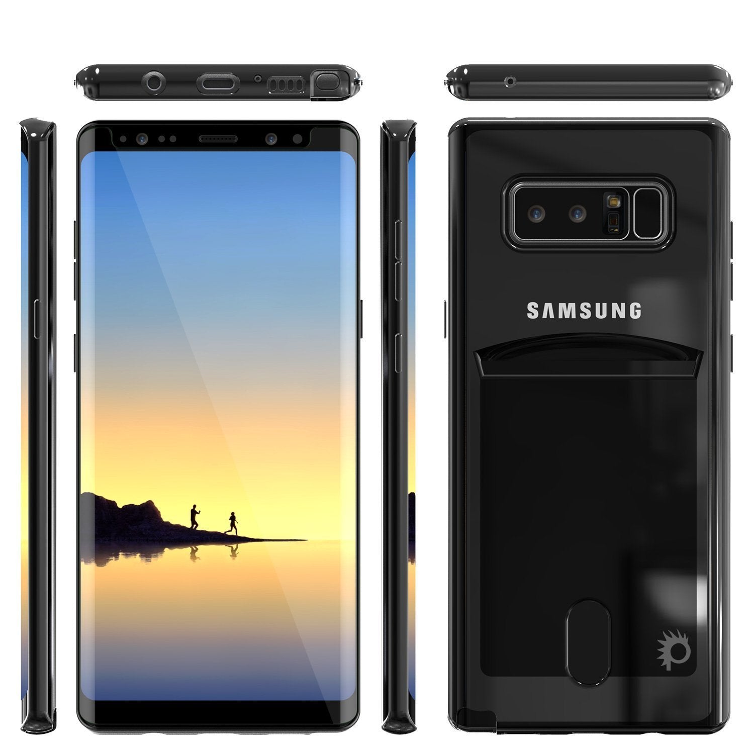 Galaxy Note 8 Case, Punkcase LUCID Gold Series Armor Case