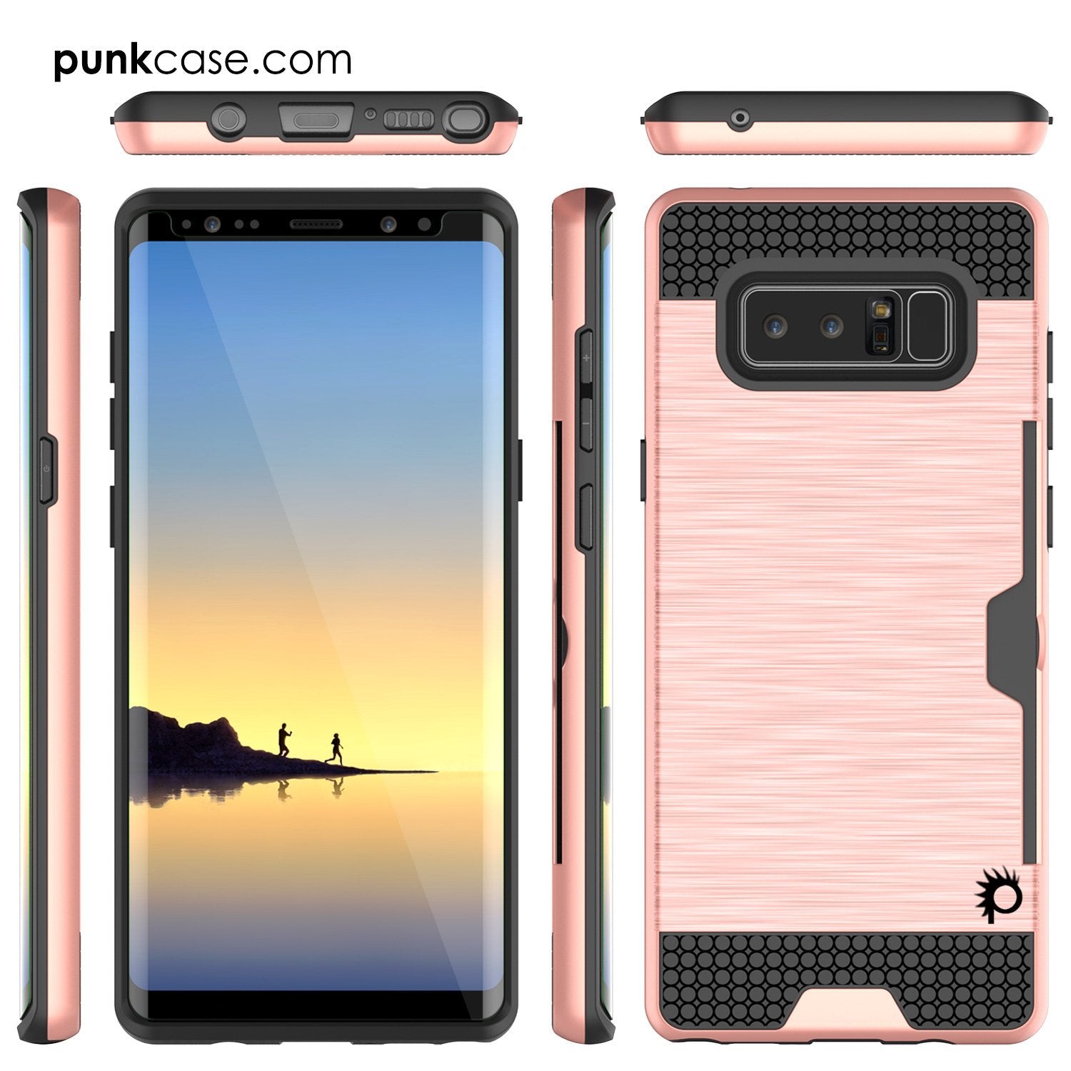 Galaxy Note 8 PunkCase, [SLOT Series] Slim Fit Cover [Navy]