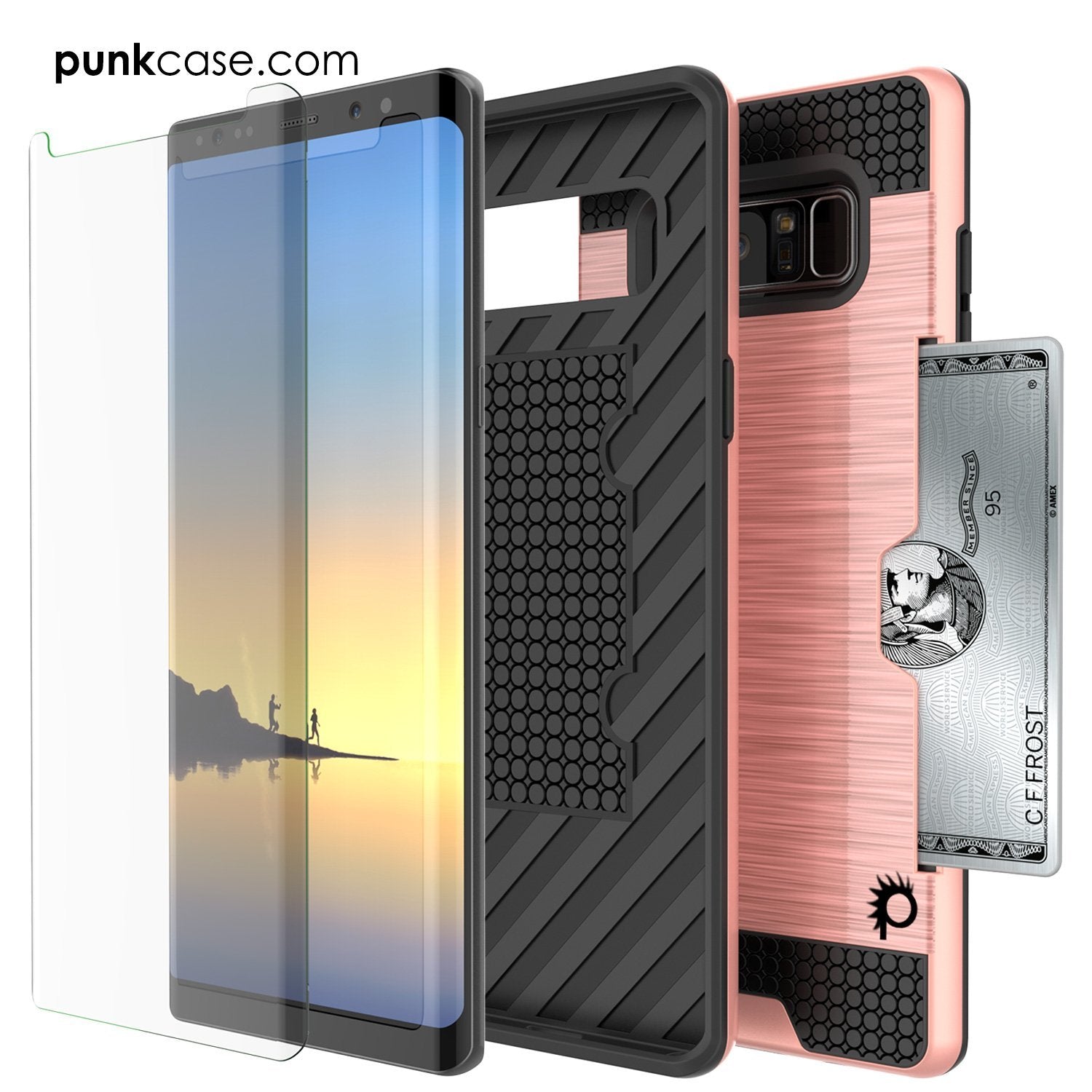 Galaxy Note 8 PunkCase, [SLOT Series] Slim Fit Cover [Navy]