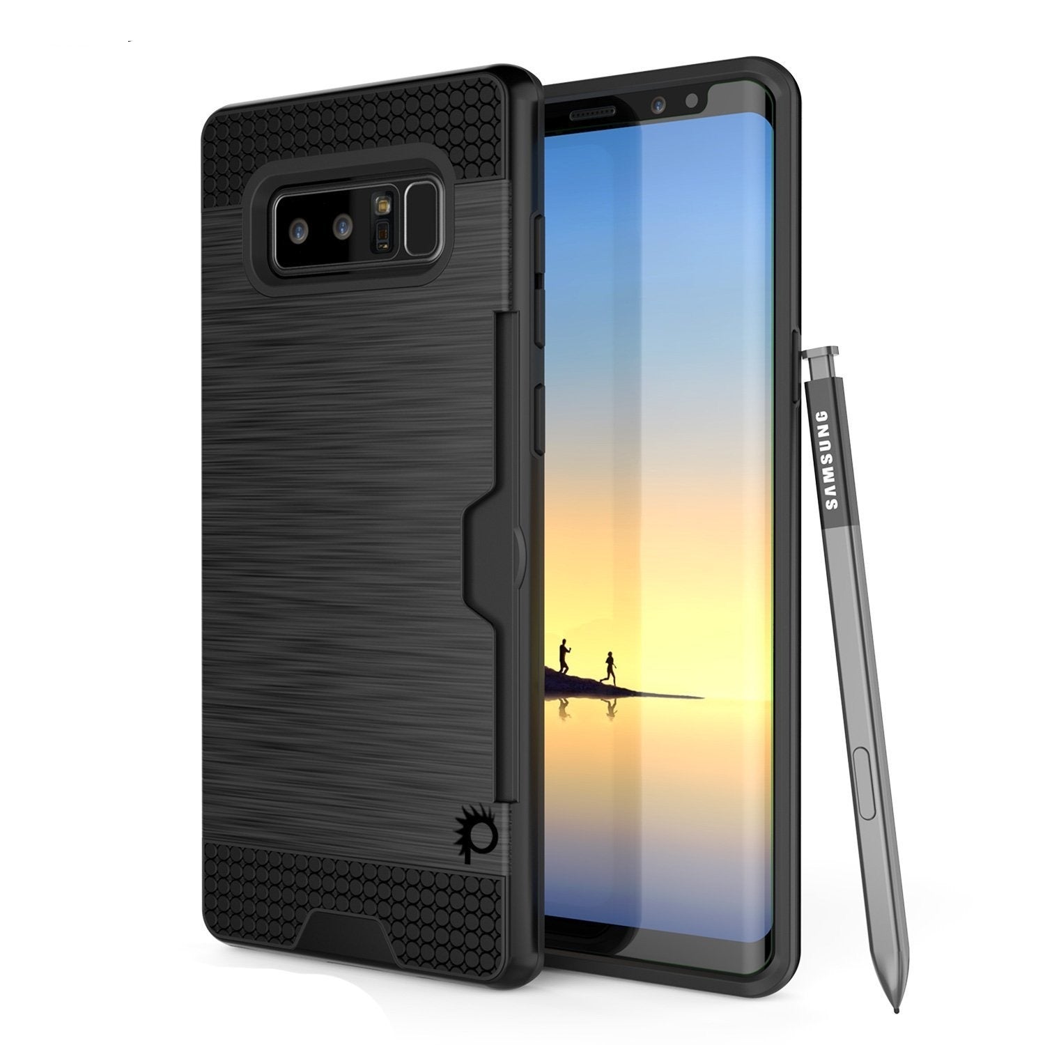 Galaxy Note 8 PunkCase, [SLOT Series] Slim Fit Cover [Black]