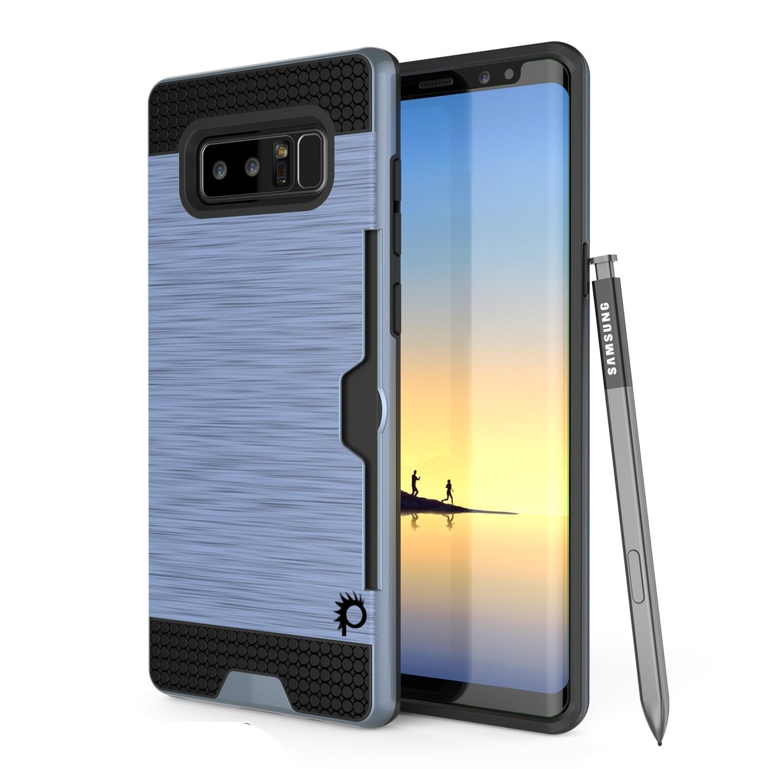 Galaxy Note 8 Case, Punkcase [SLOT Series] Slim Fit  Note 8  [Grey]