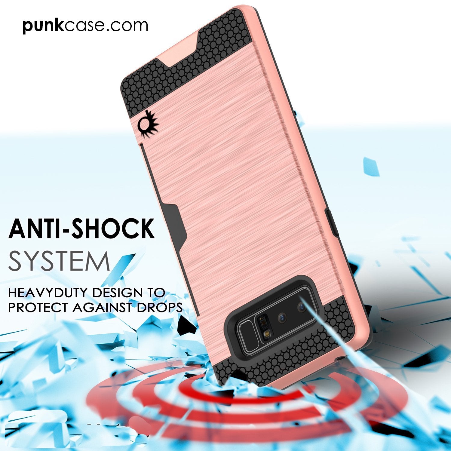 Galaxy Note 8 PunkCase, [SLOT Series] Slim Fit Cover [Navy]