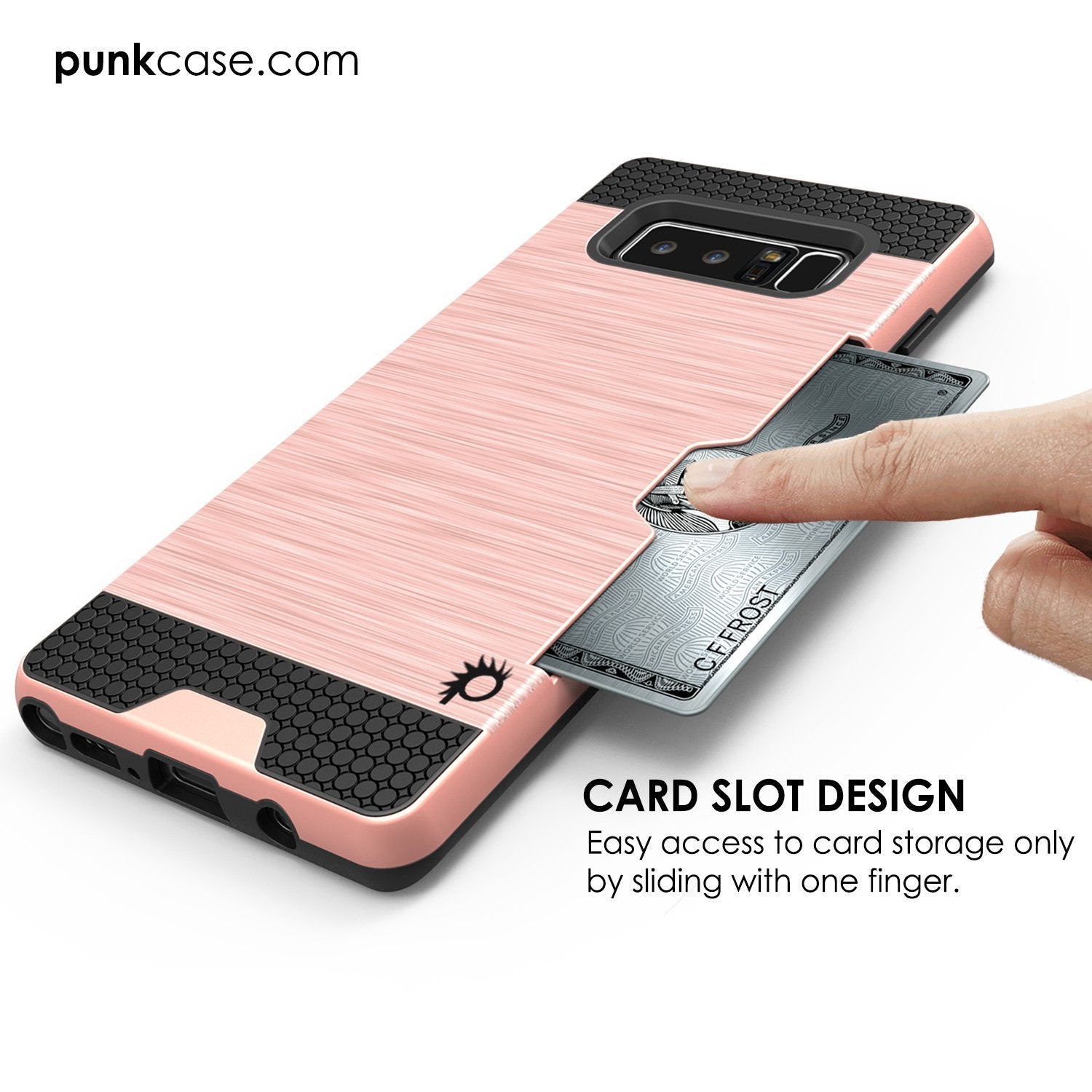 Galaxy Note 8 PunkCase, [SLOT Series] Slim Fit Cover [Navy]