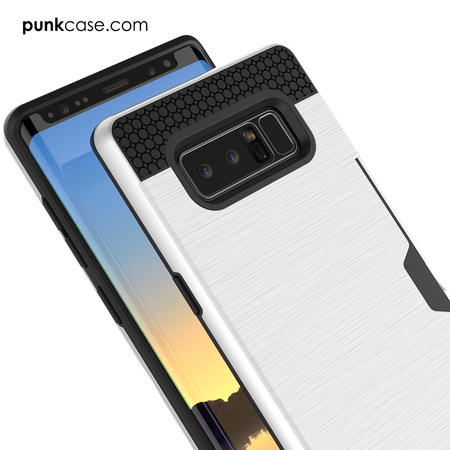 Galaxy Note 8 PunkCase, [SLOT Series] Slim Fit Cover [White]