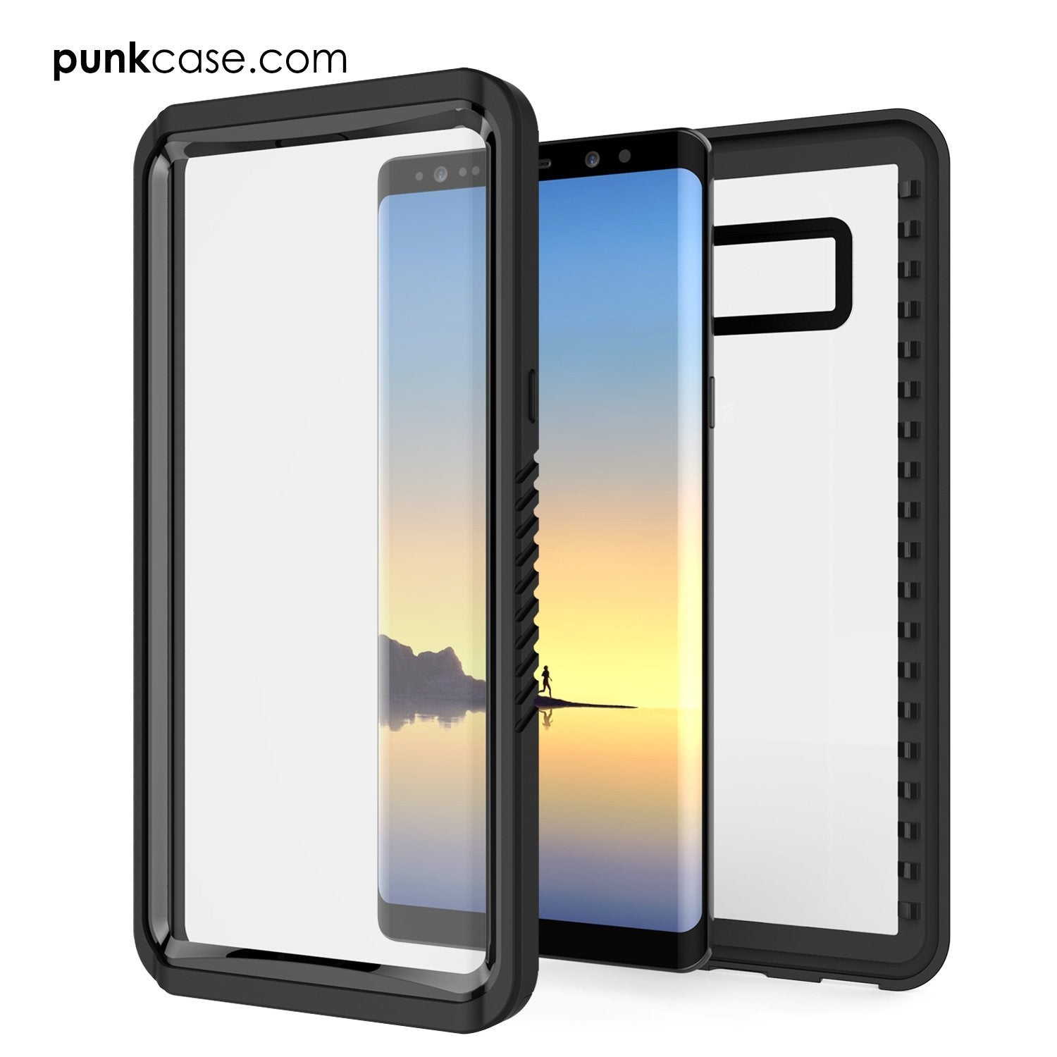 Galaxy Note 8 Punkcase Extreme Series W/ Built In Screen Case, Black