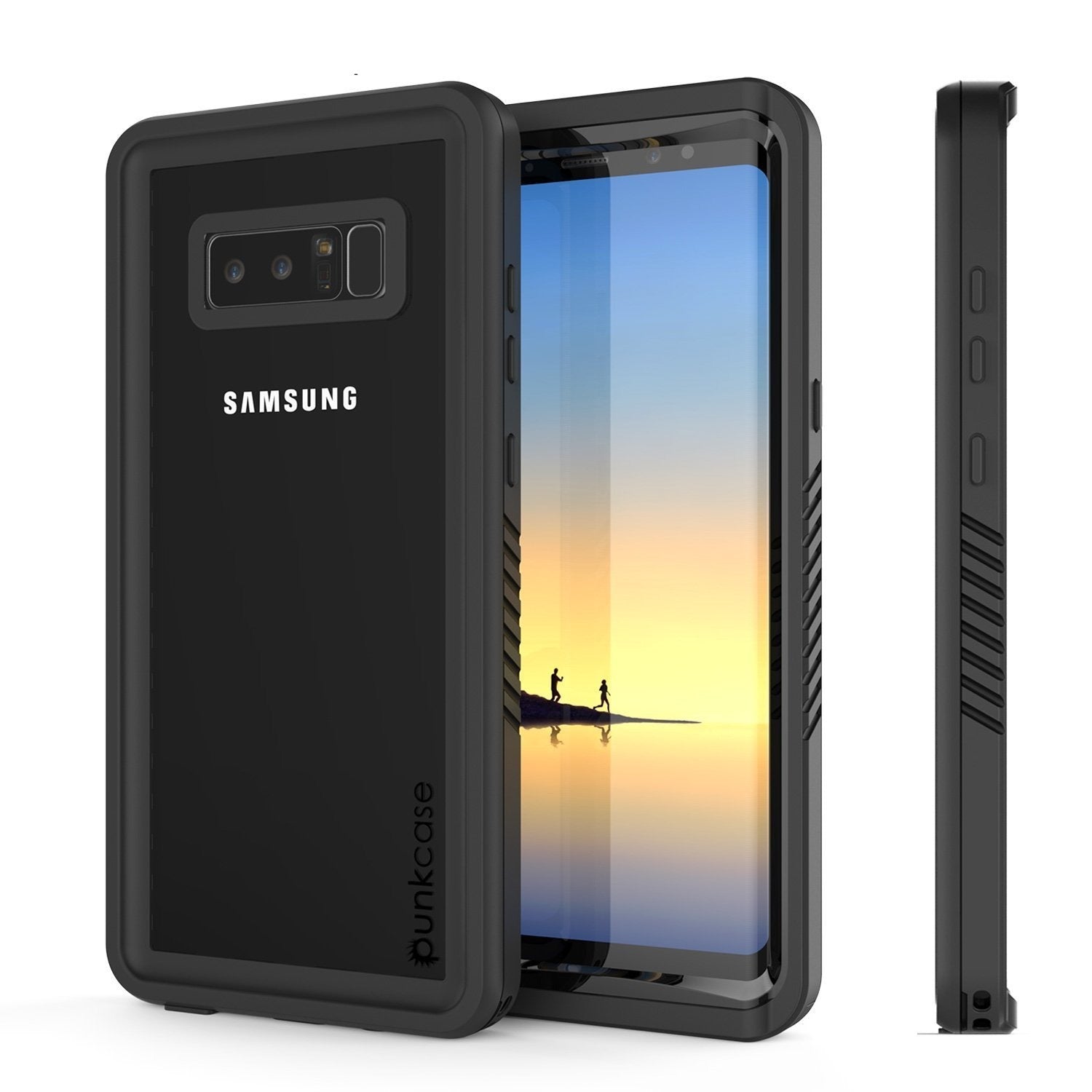 Galaxy Note 8 Punkcase Extreme Series W/ Built In Screen Case, Black