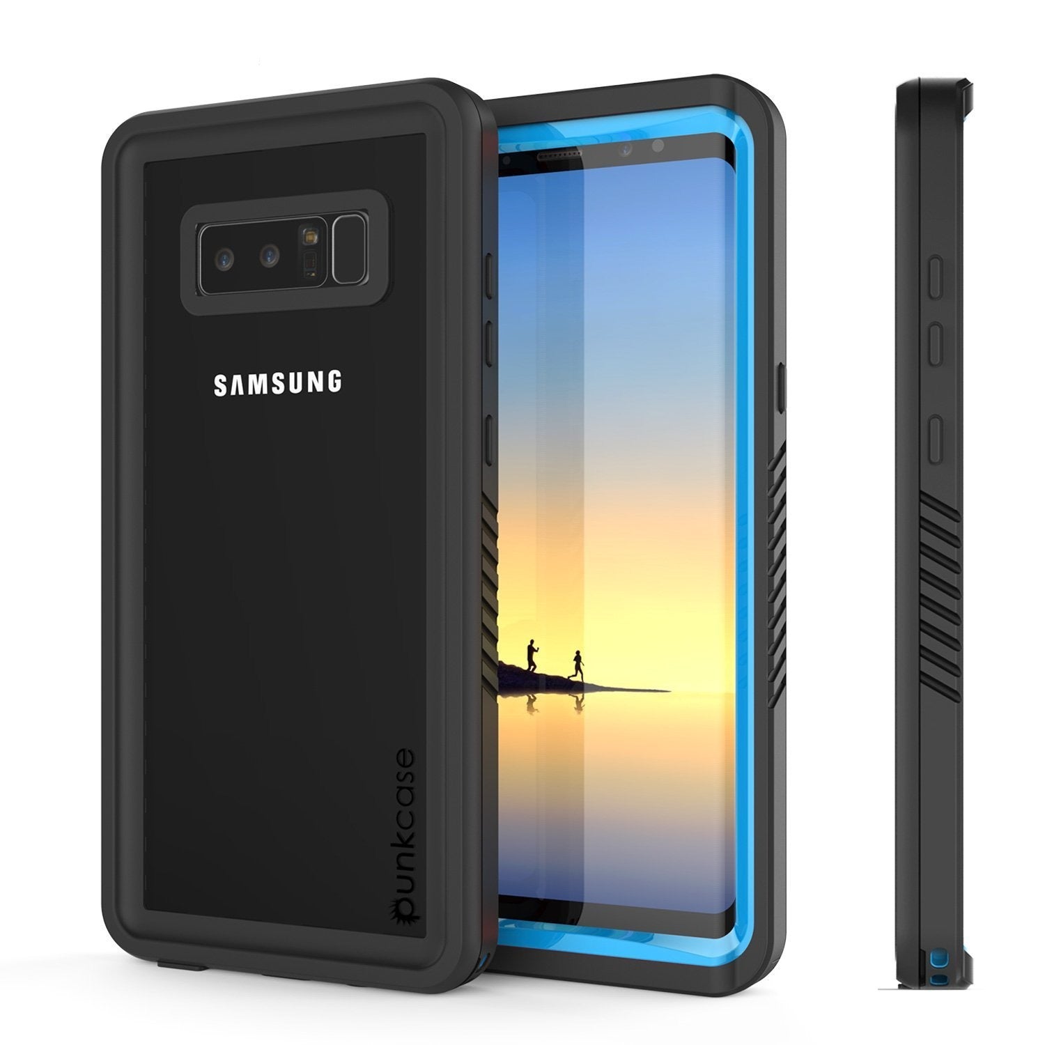 Galaxy Note 8 Waterproof Case, Punkcase [Extreme Series] [Light Blue]