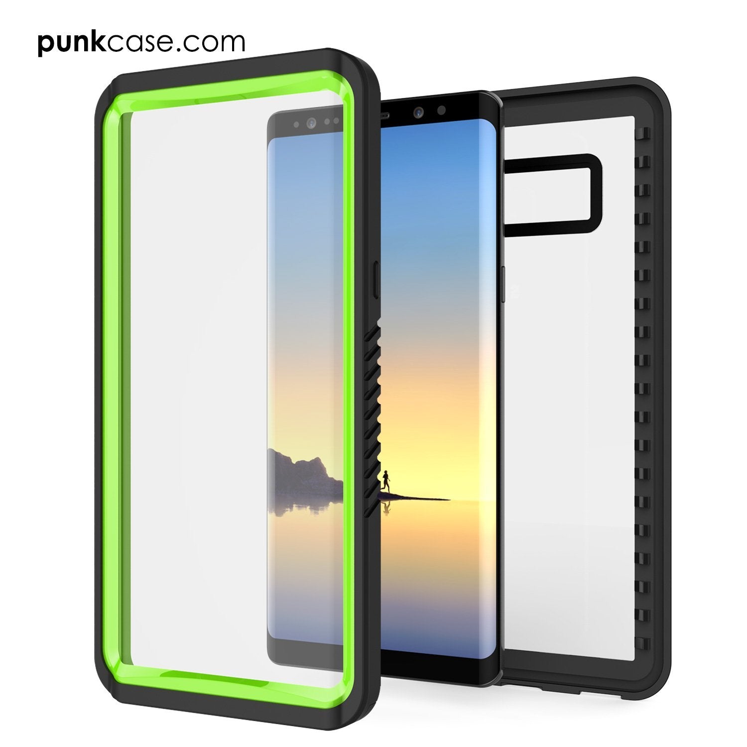 Galaxy Note 8 Waterproof Case, Punkcase [Extreme Series] [Light Green]