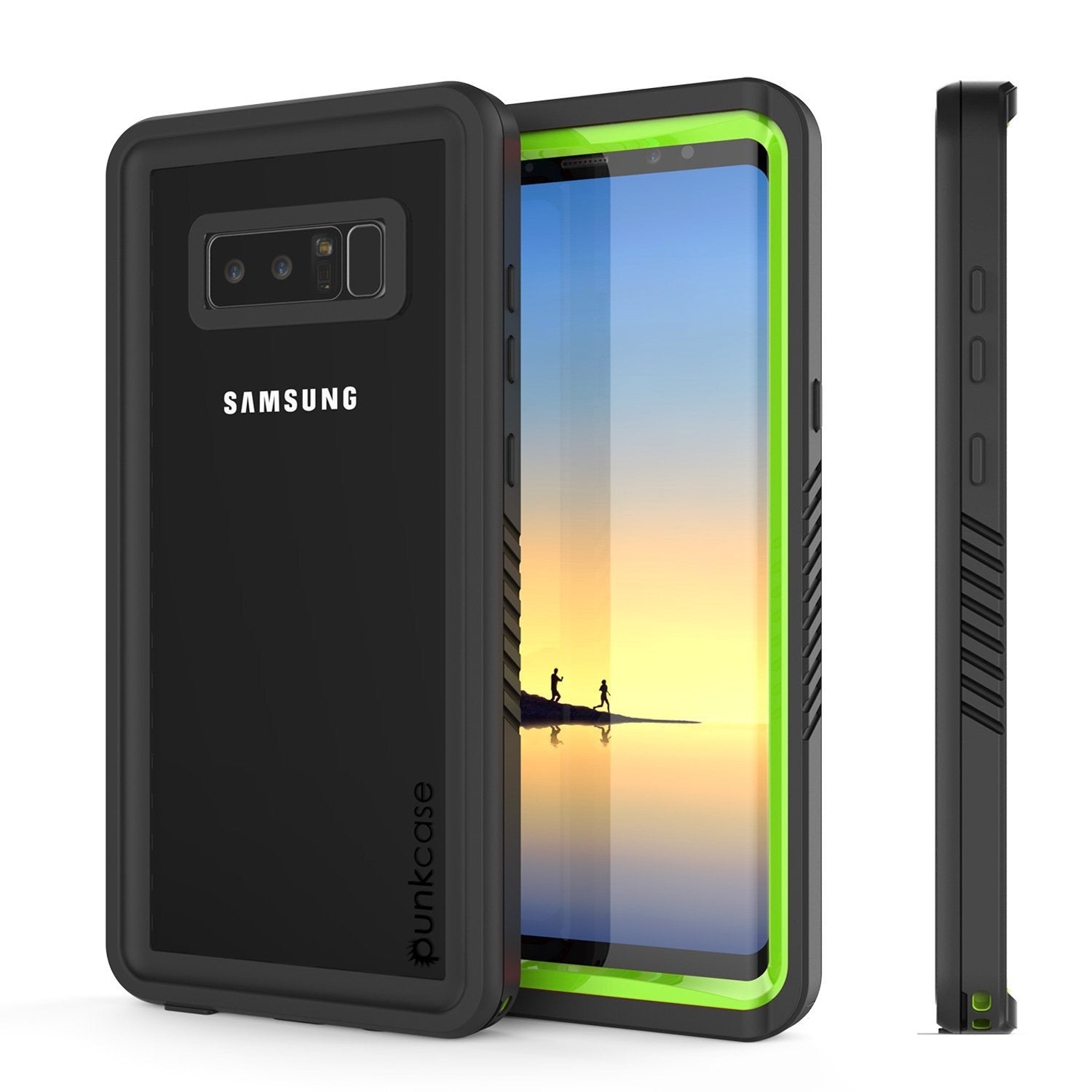 Galaxy Note 8 Waterproof Case, Punkcase [Extreme Series] [Light Green]