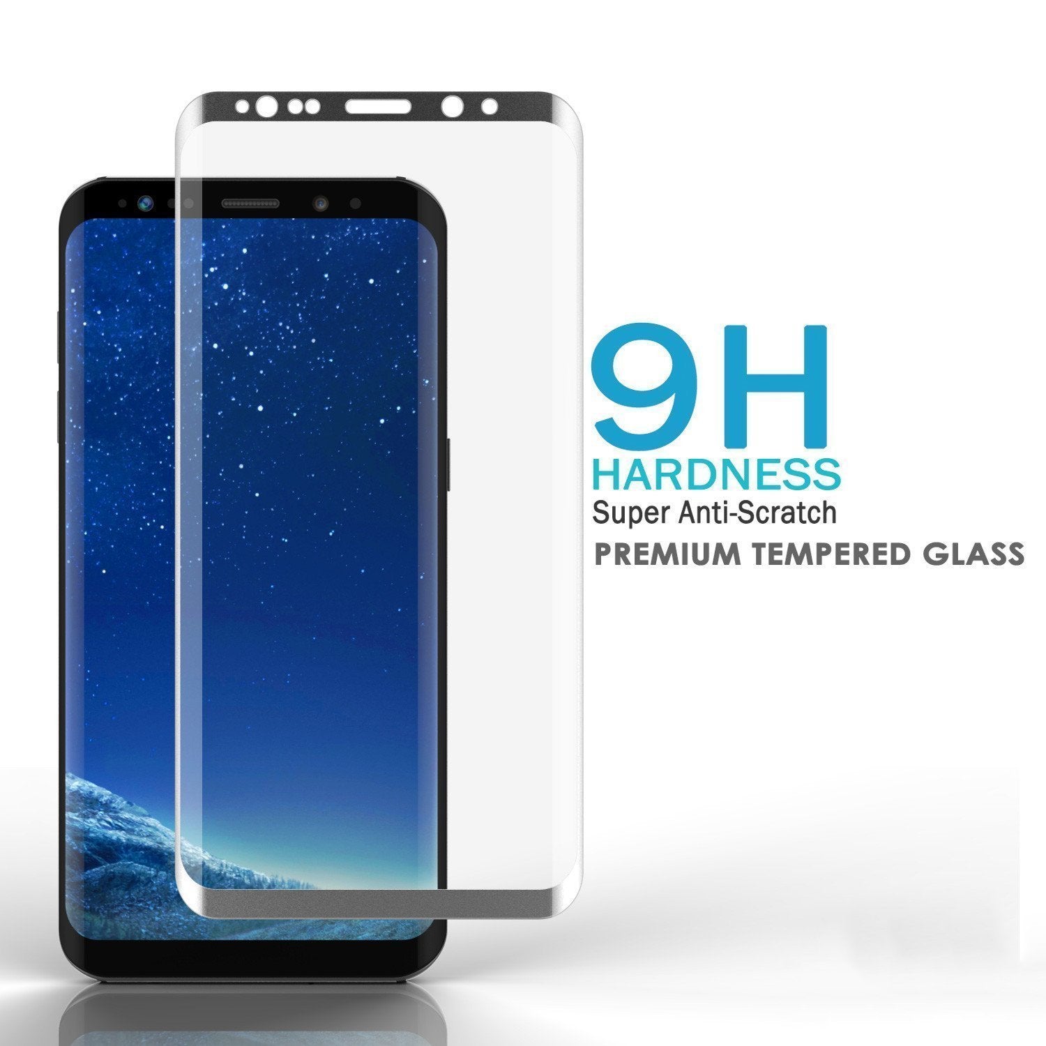 Galaxy S21  Silver Punkcase Glass SHIELD Tempered Glass Screen Protector 0.33mm Thick 9H Glass
