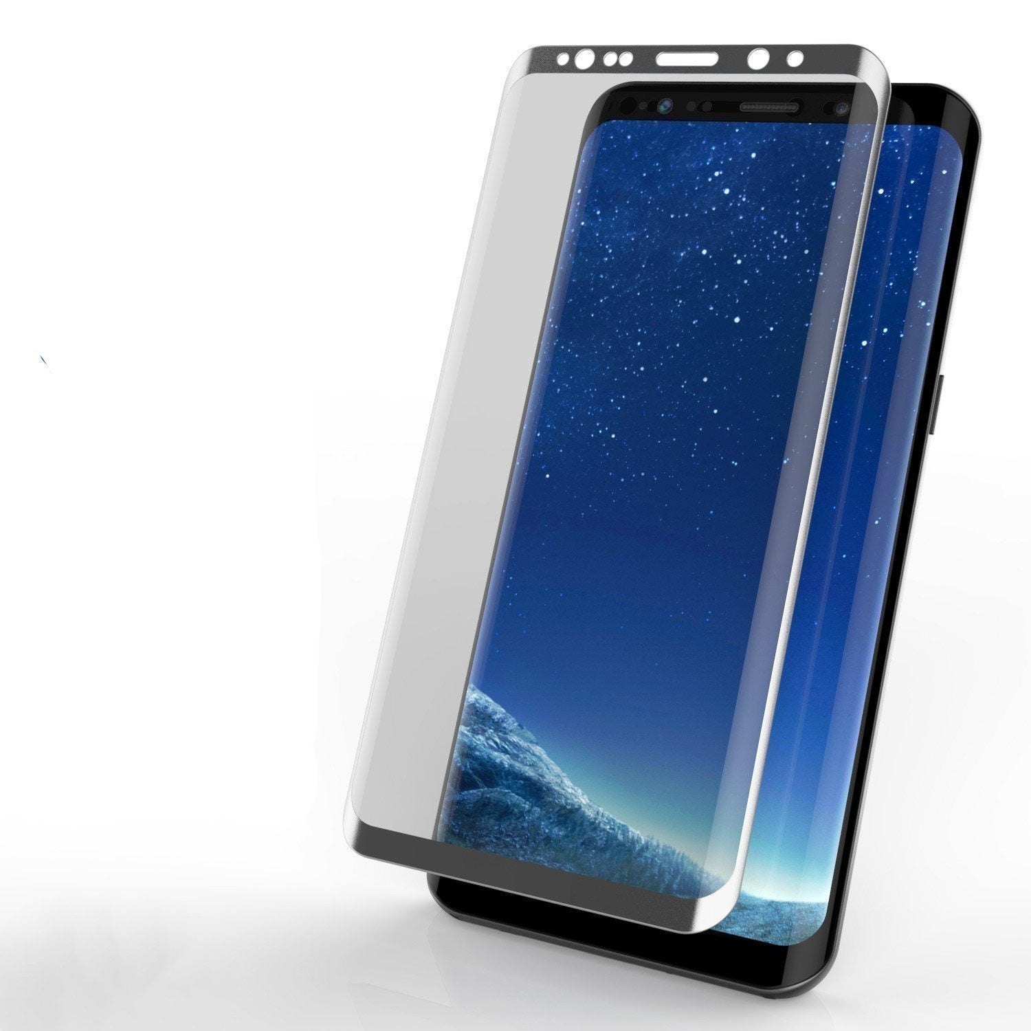 Galaxy S10+ Plus Silver Punkcase Glass SHIELD Tempered Glass Screen Protector 0.33mm Thick 9H Glass