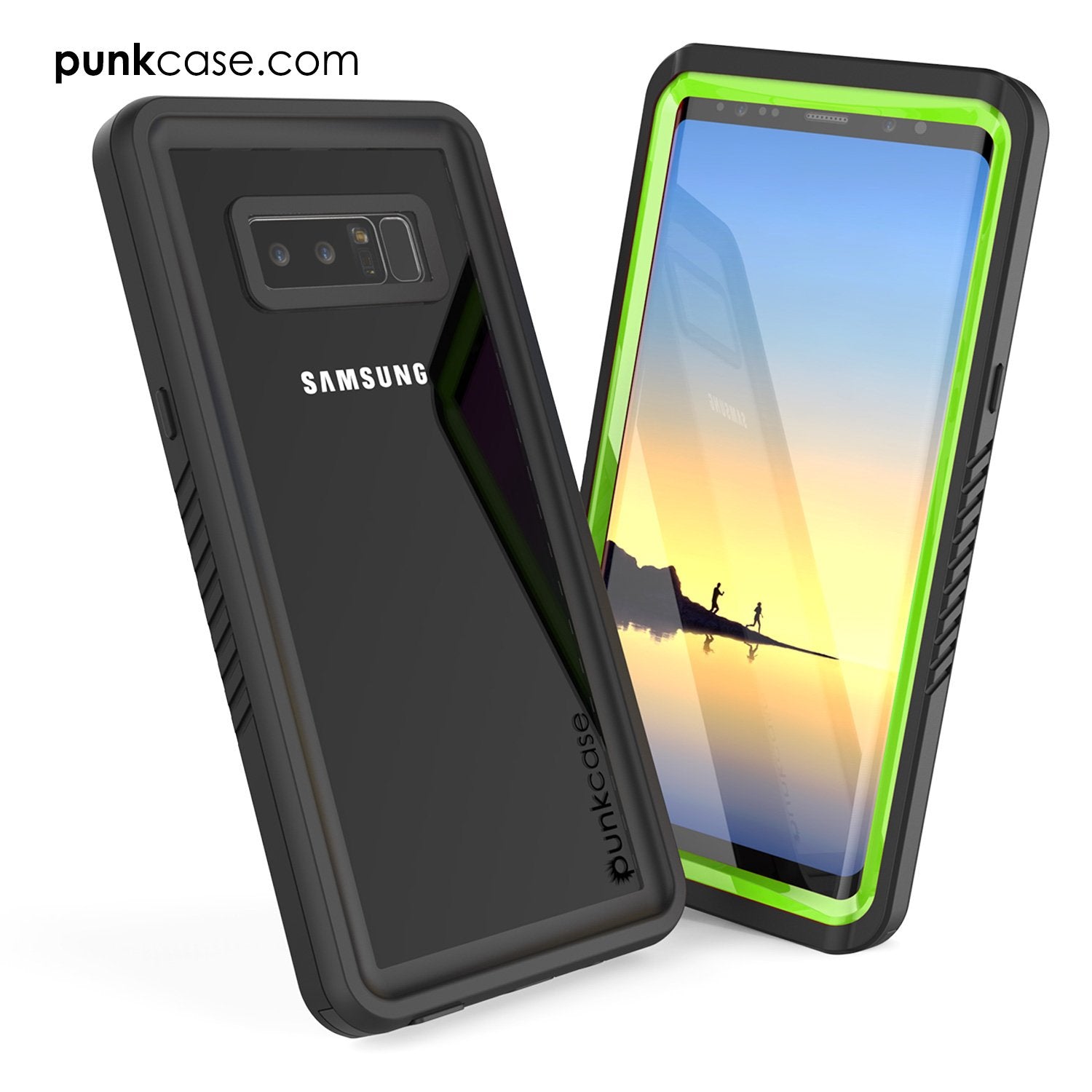 Galaxy Note 8 Waterproof Case, Punkcase [Extreme Series] [Light Green]