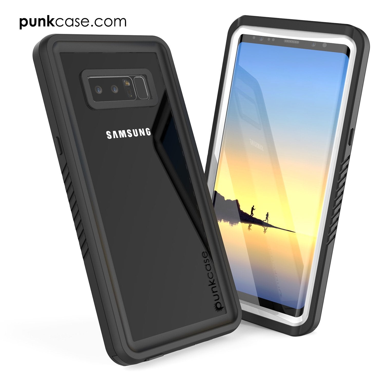 Galaxy Note 8 Punkcase Extreme Series W/ Built In Screen Case White