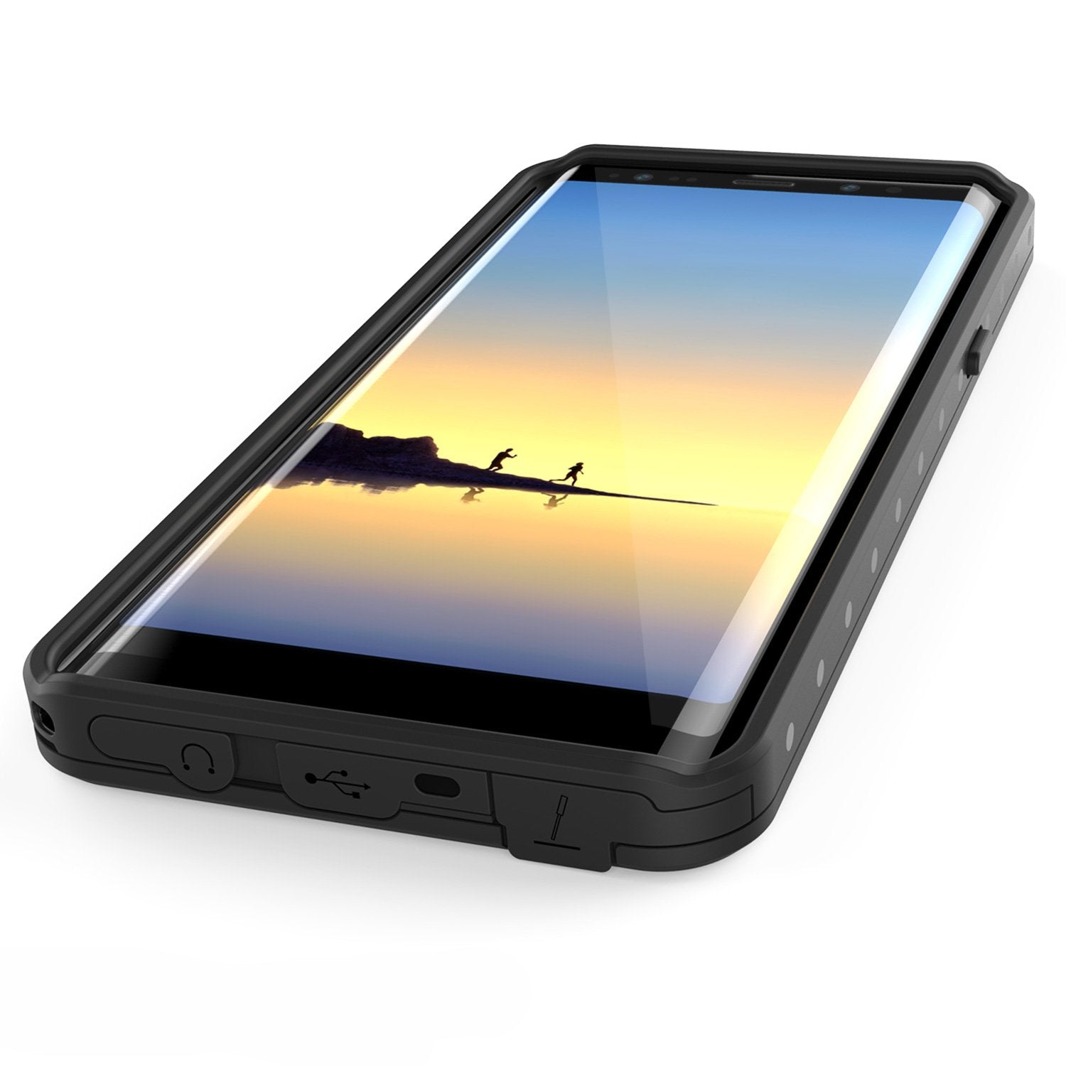Galaxy Note 8 Waterproof Case, StudStar Series Armor Case [Clear]
